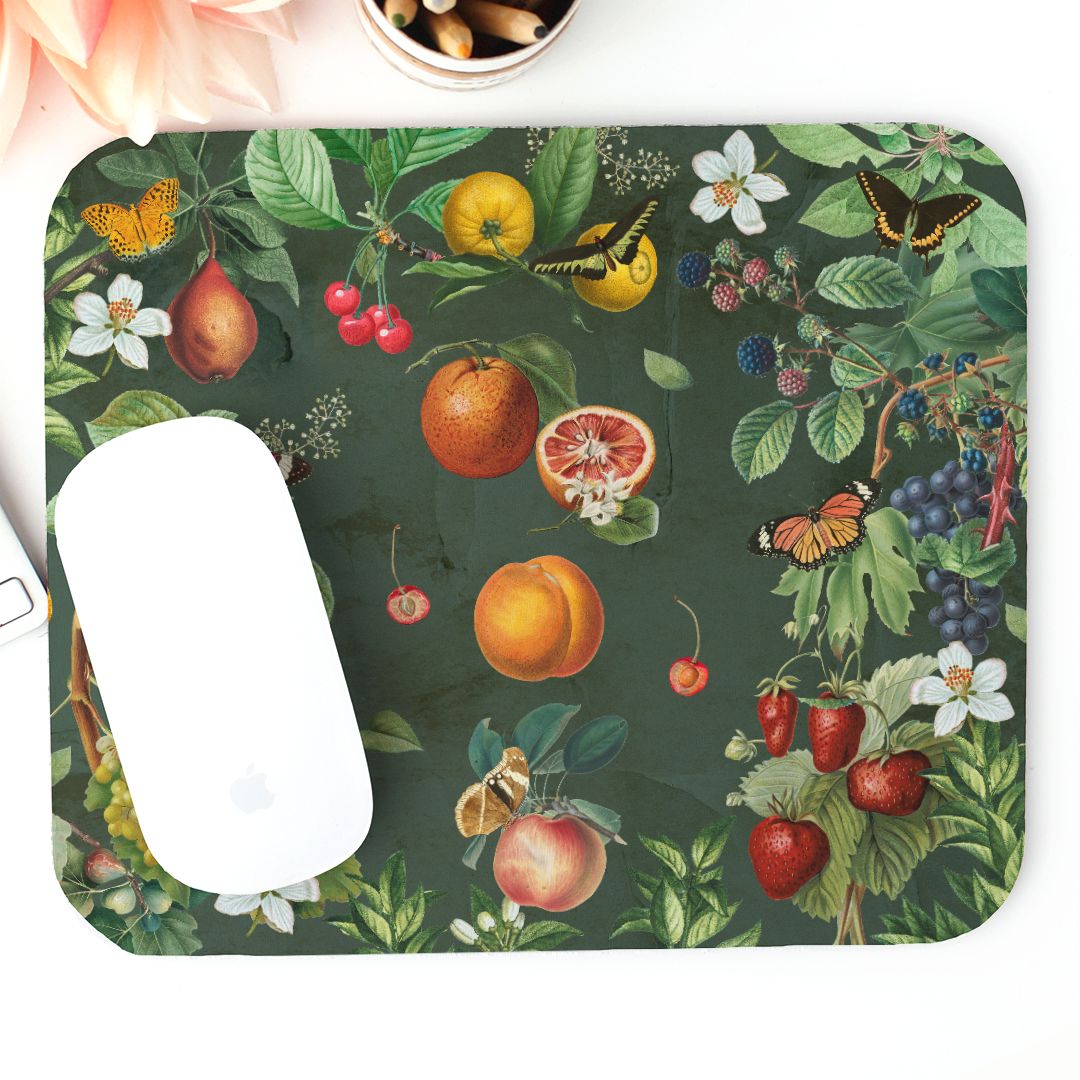 Cottagecore Fruits Mouse Pad (Rectangle)