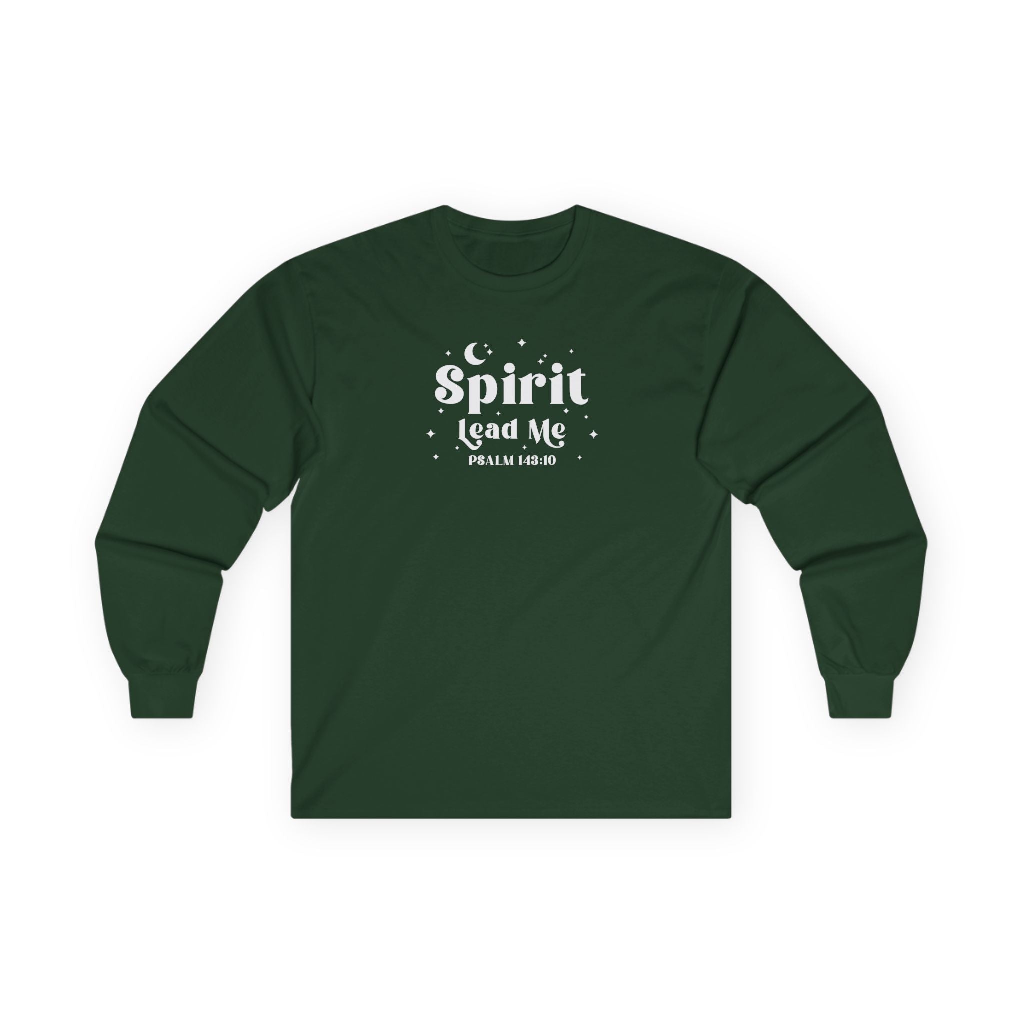 Spirit Lead Me Psalm 143:10 Unisex Long Sleeve Tee