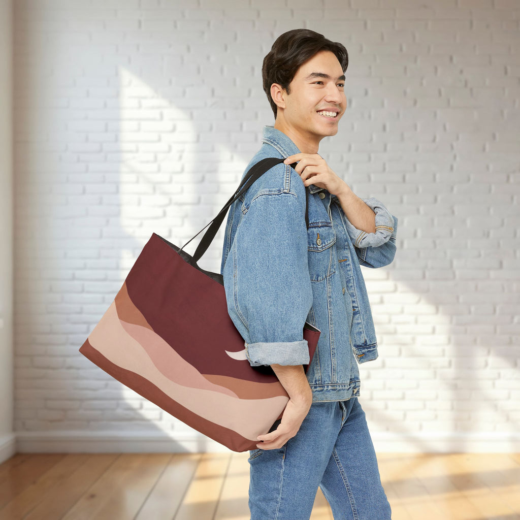 Boho Desert Weekender Tote | Madder Brown Travel Bag