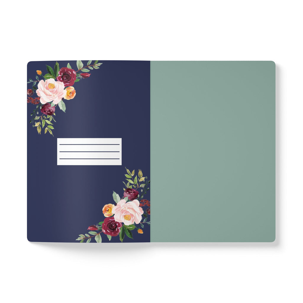 Not Today Satan Softcover Journal | Floral Notebook for Daily Affirmations & Gift