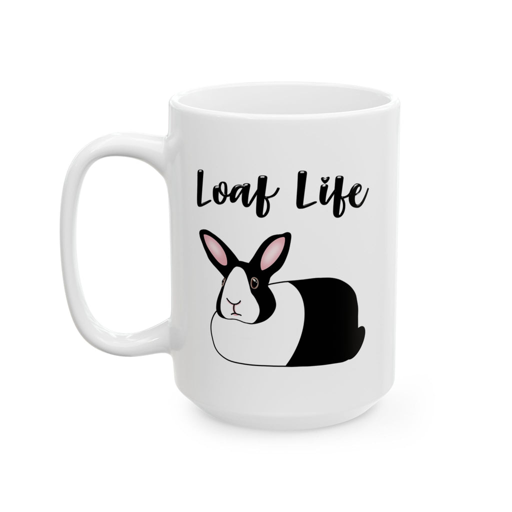 Loaf Life Dutch Rabbit Coffee Mug | 11oz & 15oz Ceramic Black Dutch