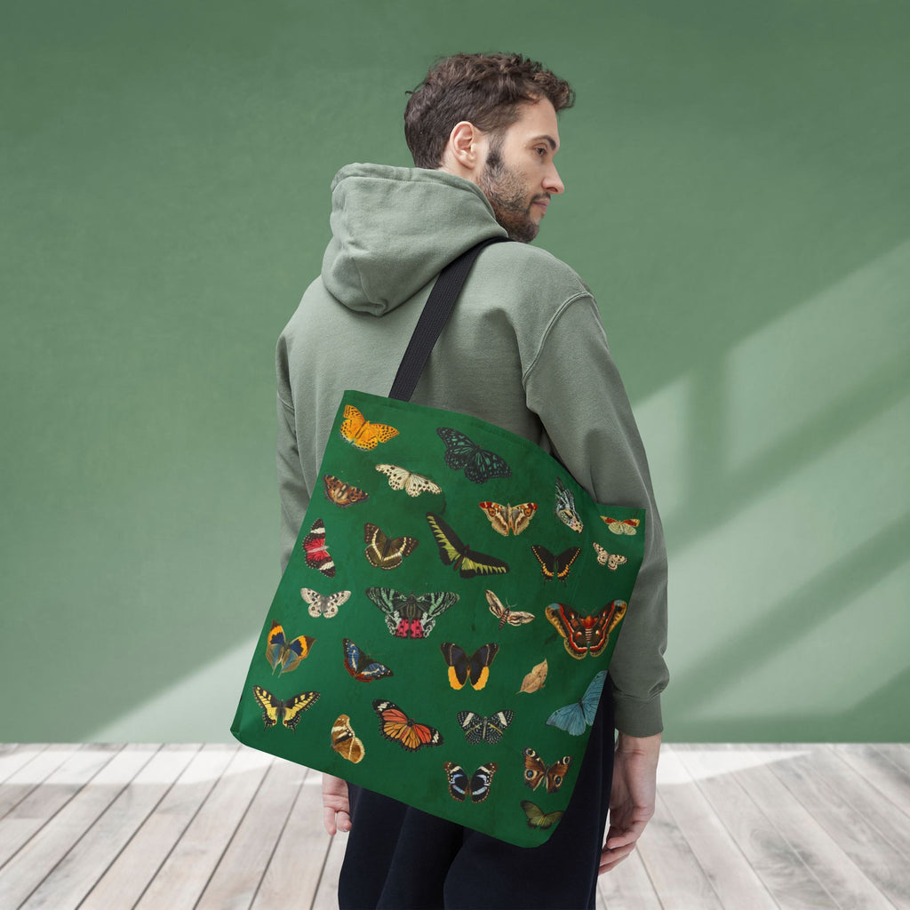 Butterfly and Moth Verdant Green Tote Bag