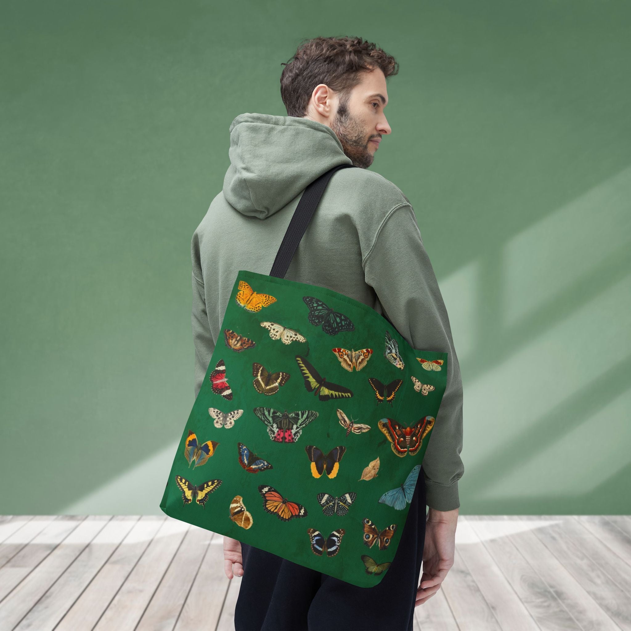 Butterfly and Moth Verdant Green Tote Bag