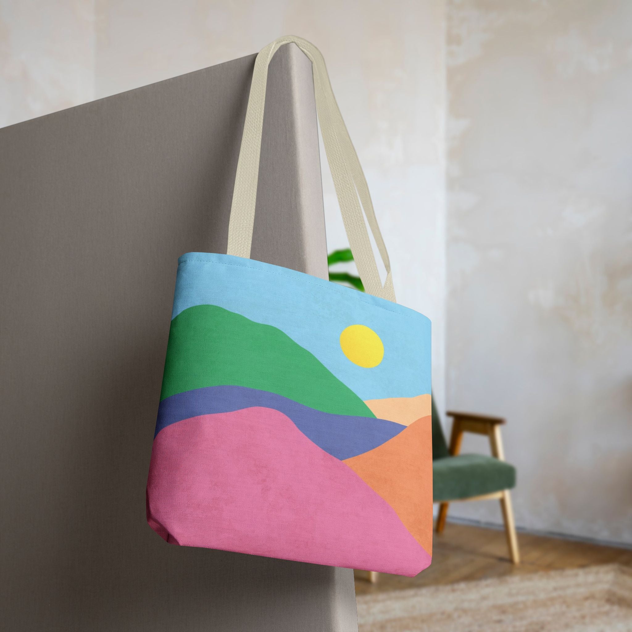 Mountain Desert Pastel Tote Bag