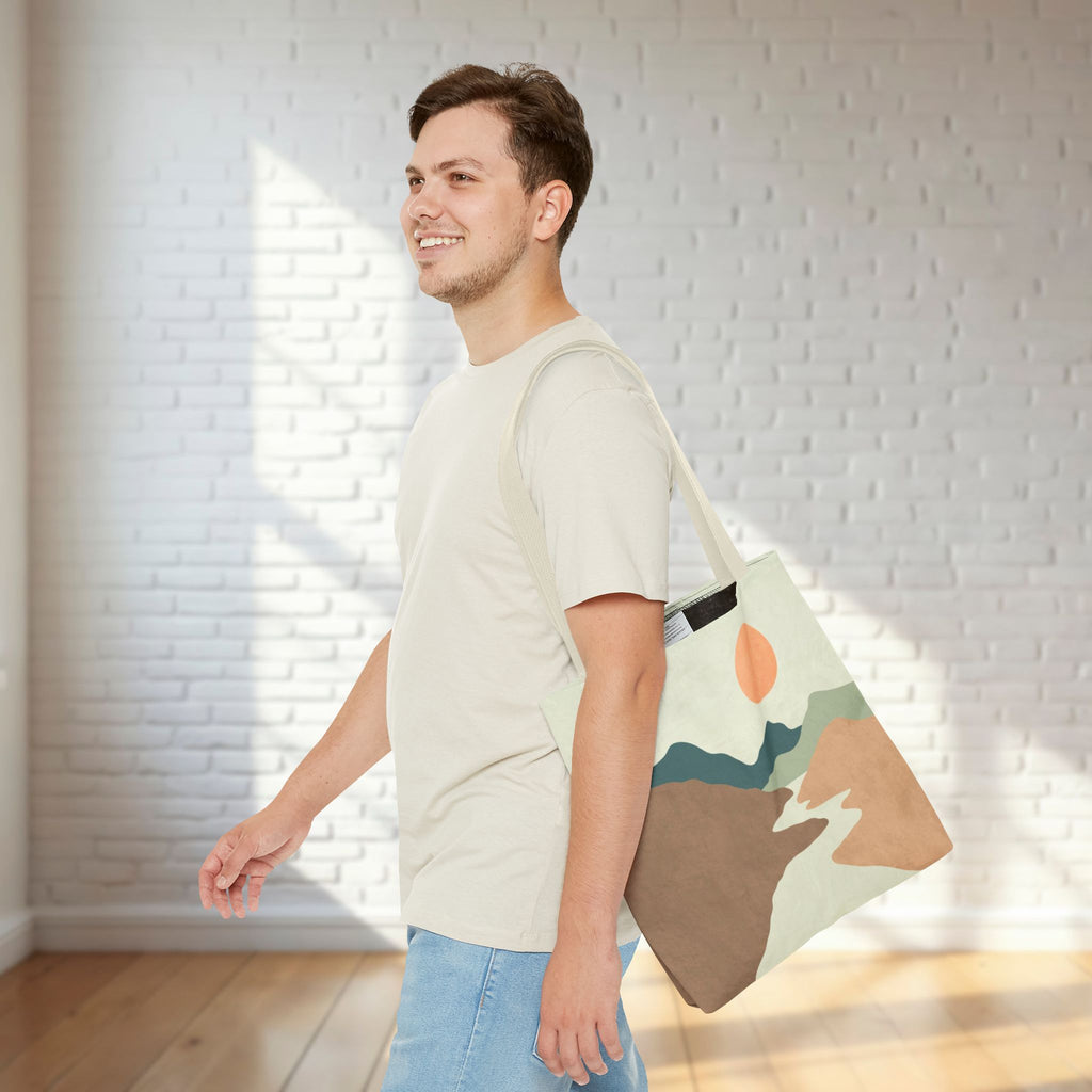 Muted Desert Tote Bag | Abstract Desert Landscape