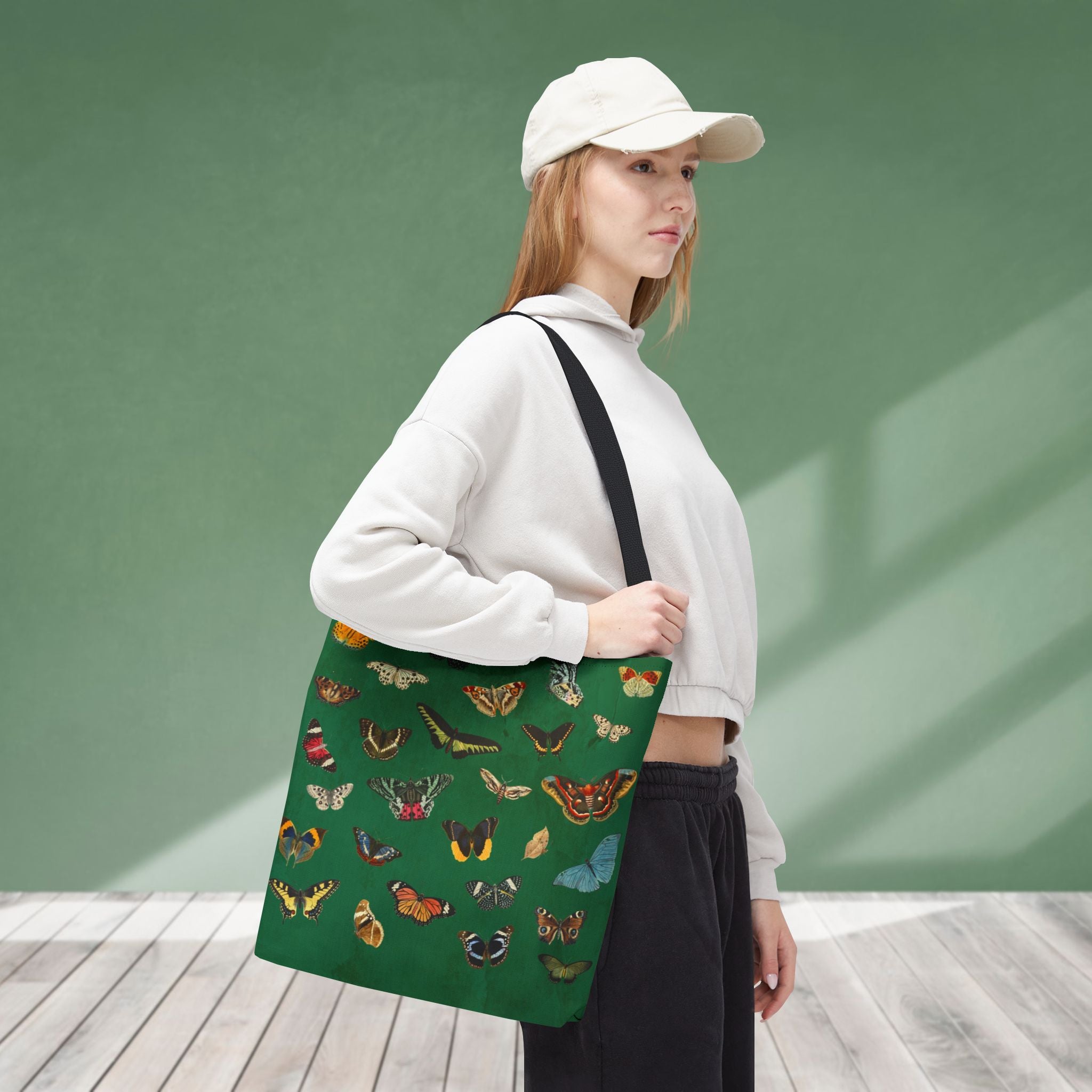 Butterfly and Moth Verdant Green Tote Bag