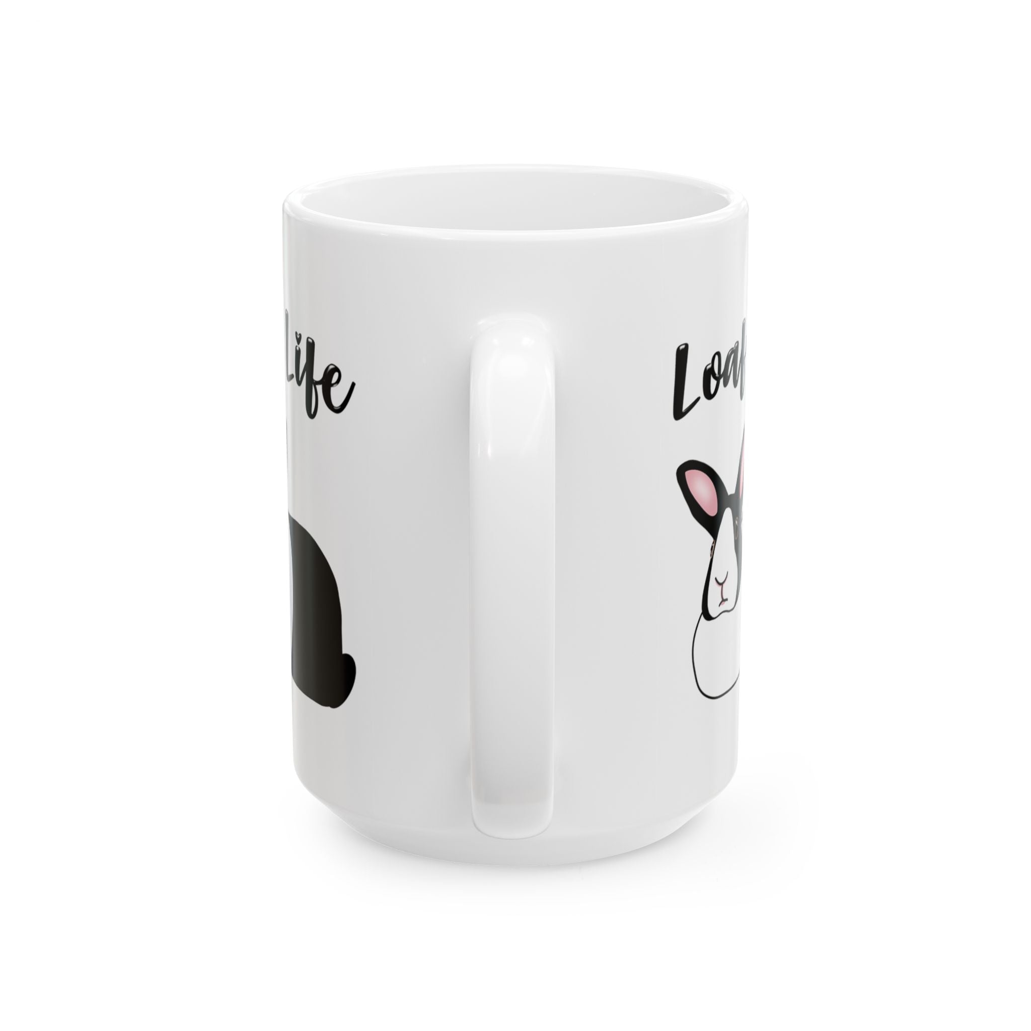Loaf Life Dutch Rabbit Coffee Mug | 11oz & 15oz Ceramic Black Dutch