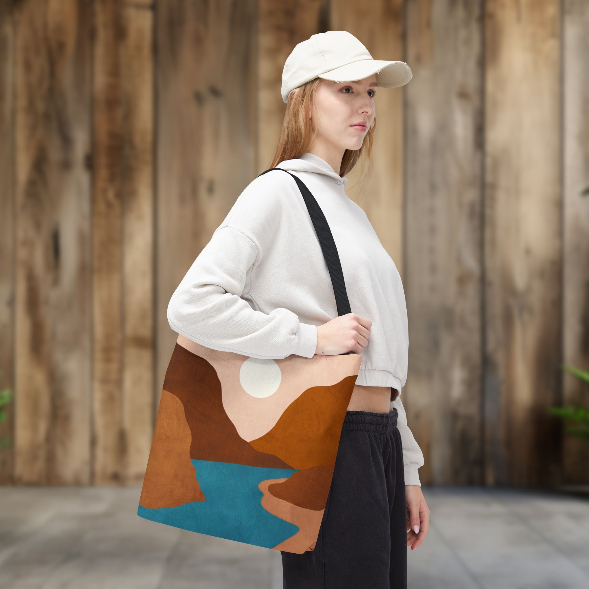 Mountain Stream Rust Tote Bag