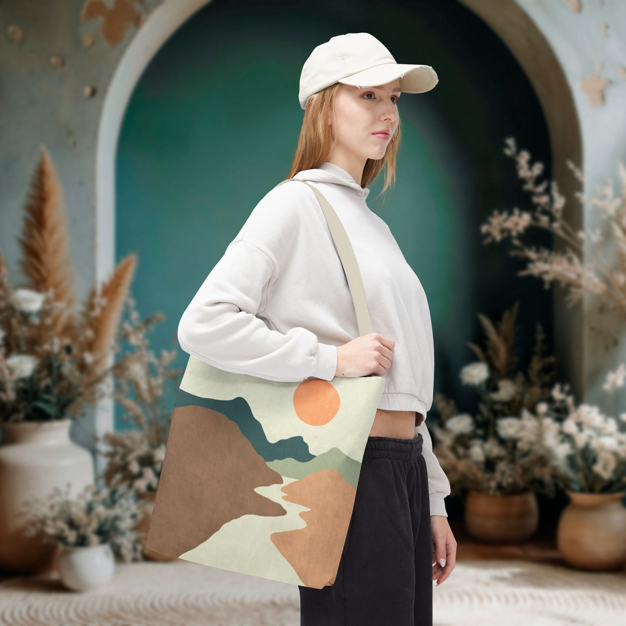Muted Desert Tote Bag | Abstract Desert Landscape