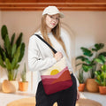 Pink and Yellow Mountain Sunrise Tote Bag