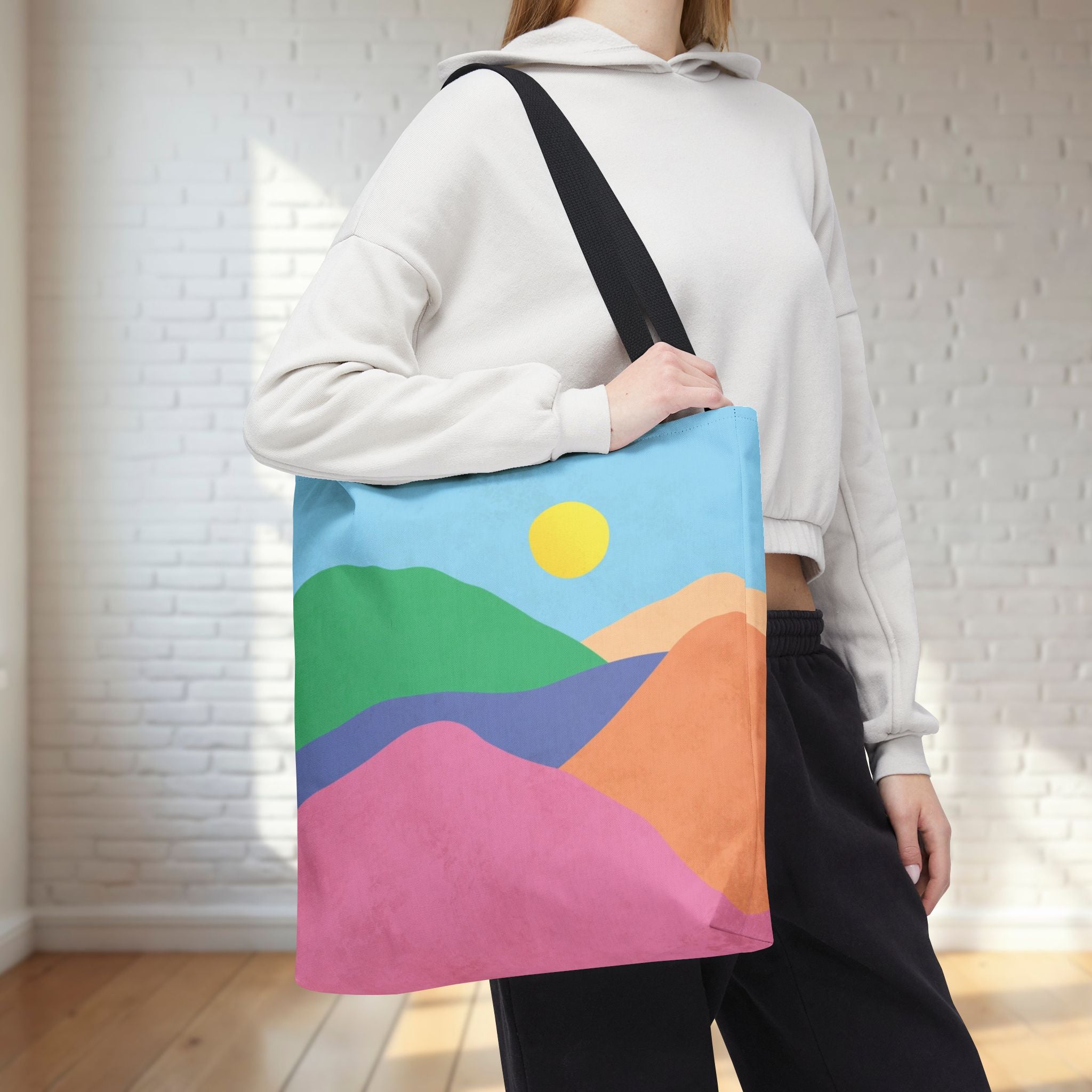 Mountain Desert Pastel Tote Bag