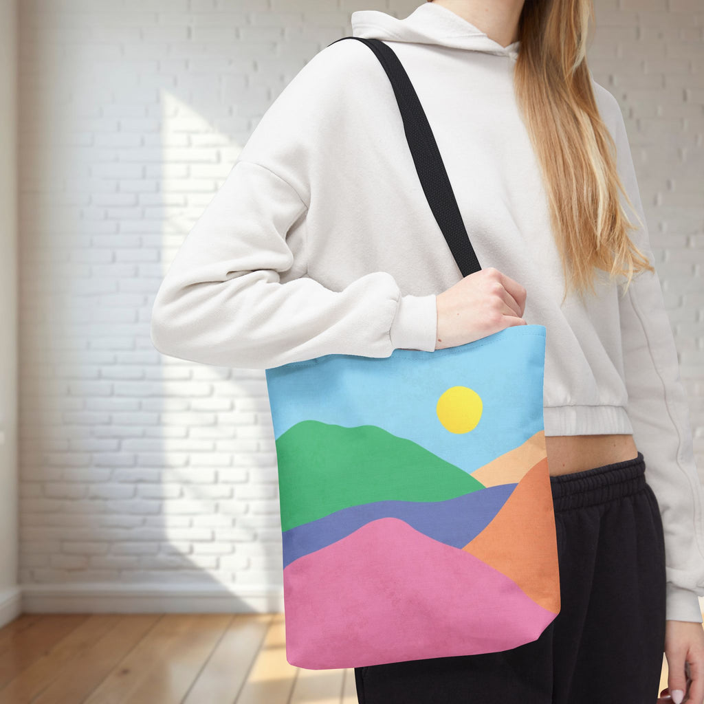 Mountain Desert Pastel Tote Bag