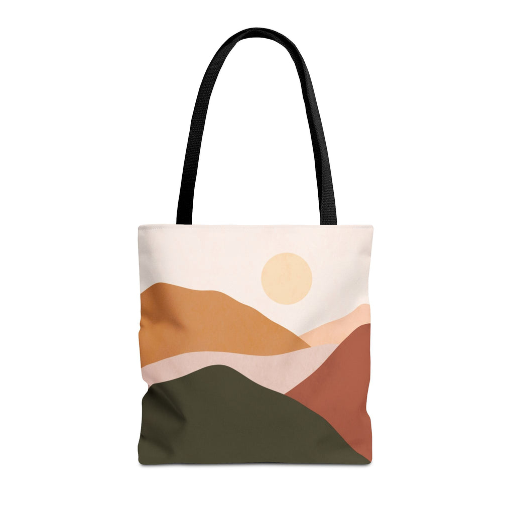 Mountain Desert  Tote Bag | Terracotta Olive Green