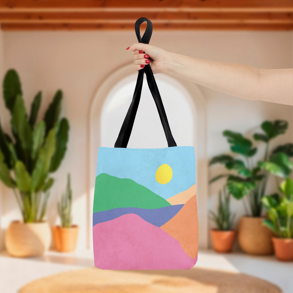 Mountain Desert Pastel Tote Bag