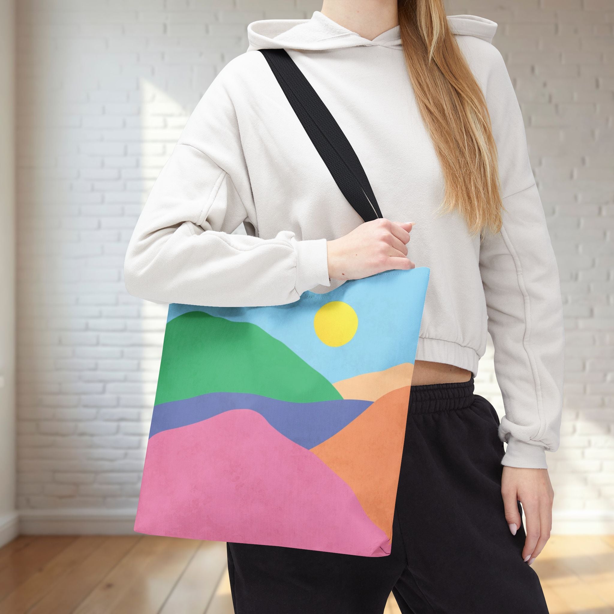 Mountain Desert Pastel Tote Bag