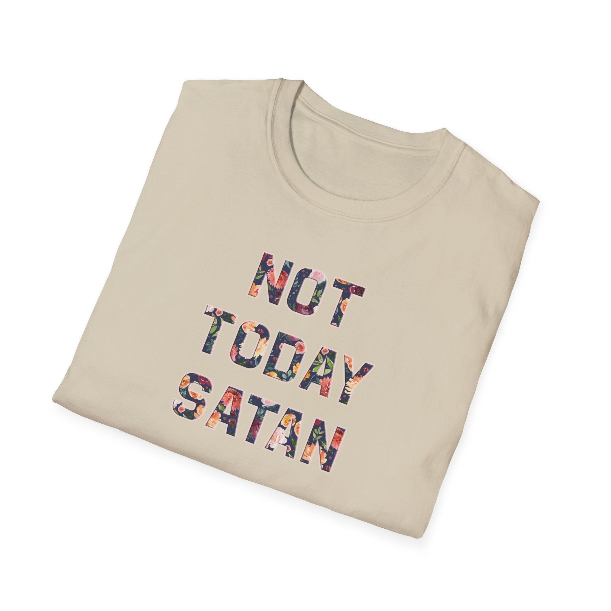 Not Today Satan Unisex Softstyle T-Shirt