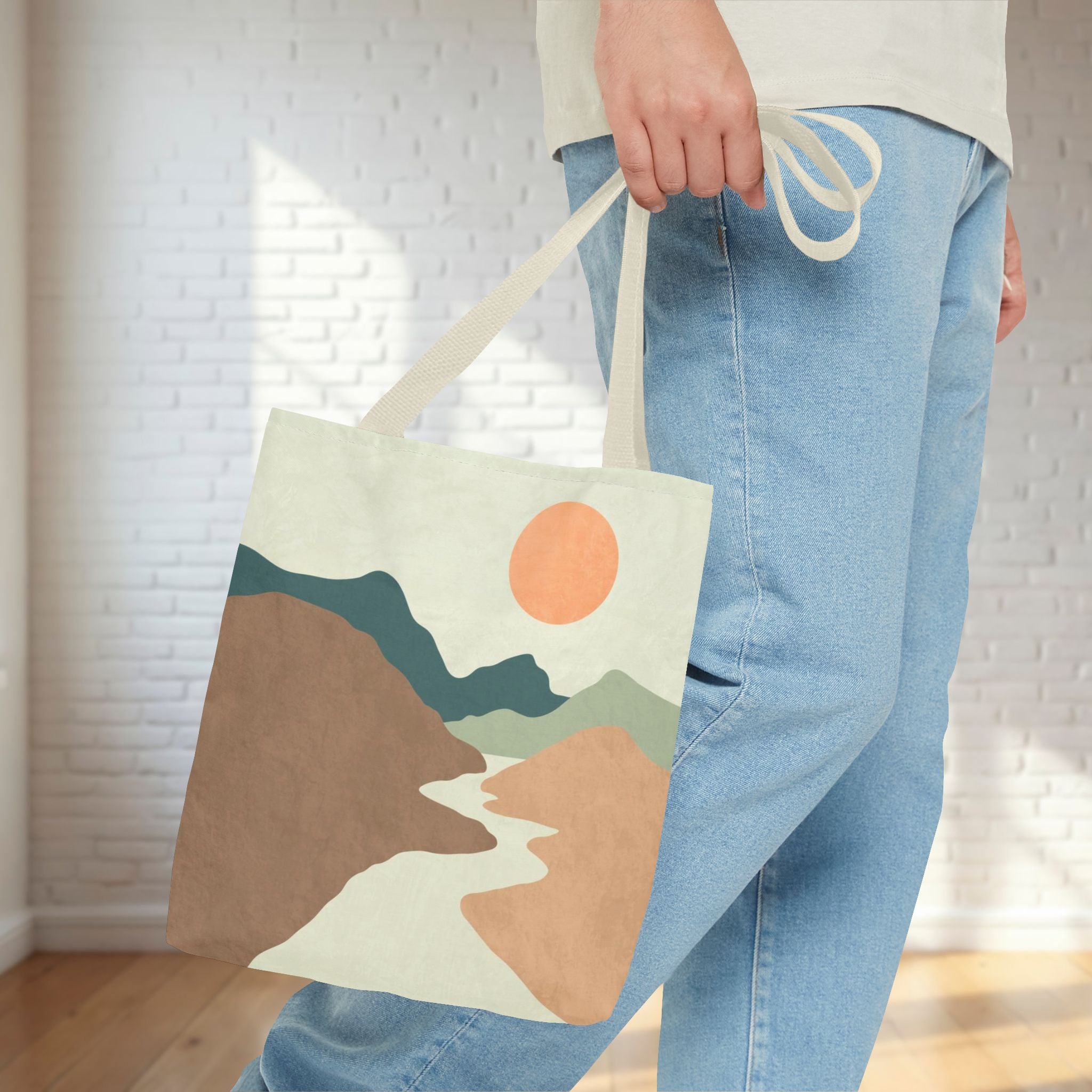 Muted Desert Tote Bag | Abstract Desert Landscape
