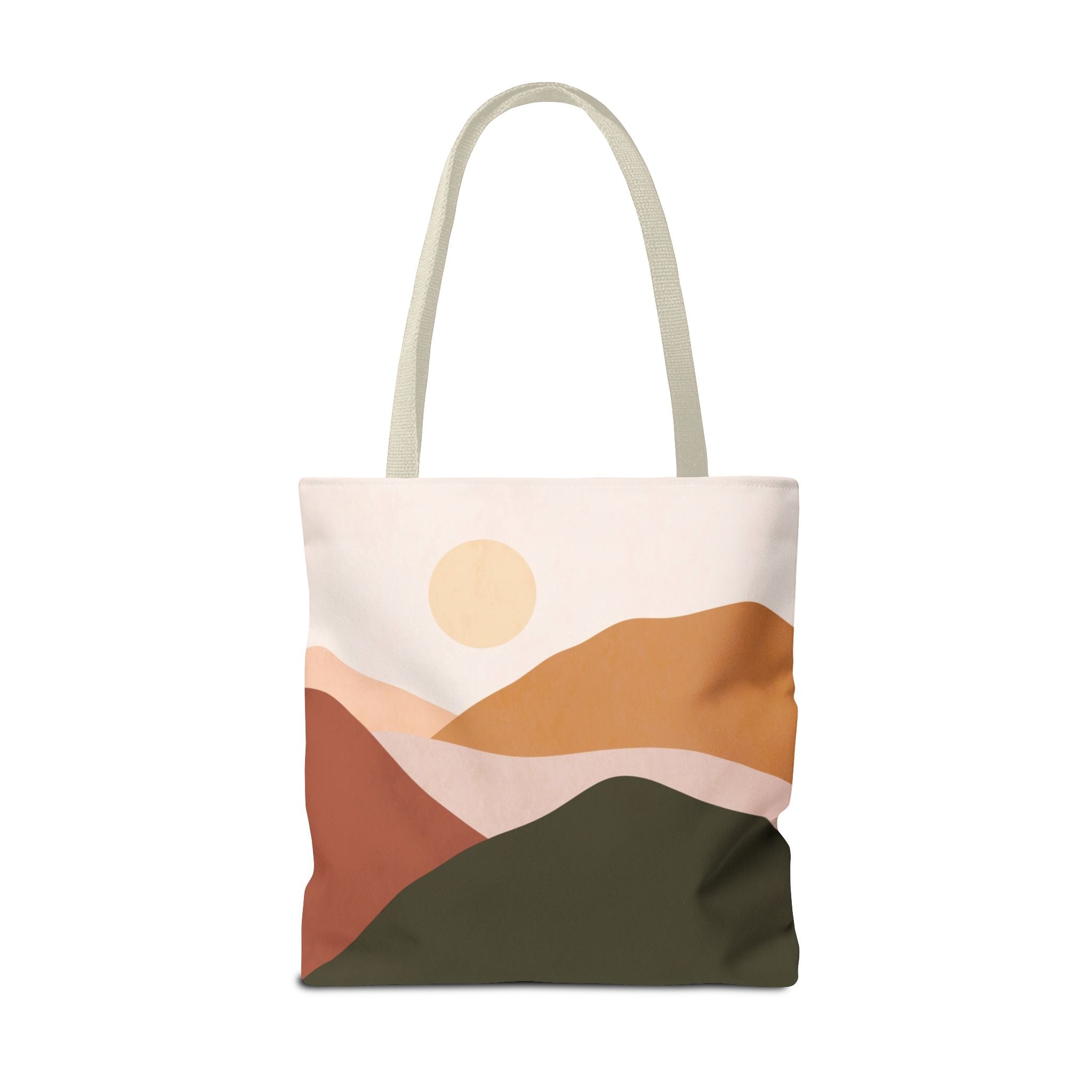 Mountain Desert  Tote Bag | Terracotta Olive Green