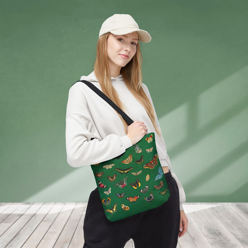 Butterfly and Moth Verdant Green Tote Bag