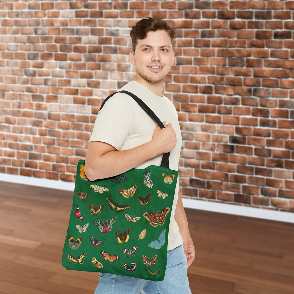 Butterfly and Moth Verdant Green Tote Bag