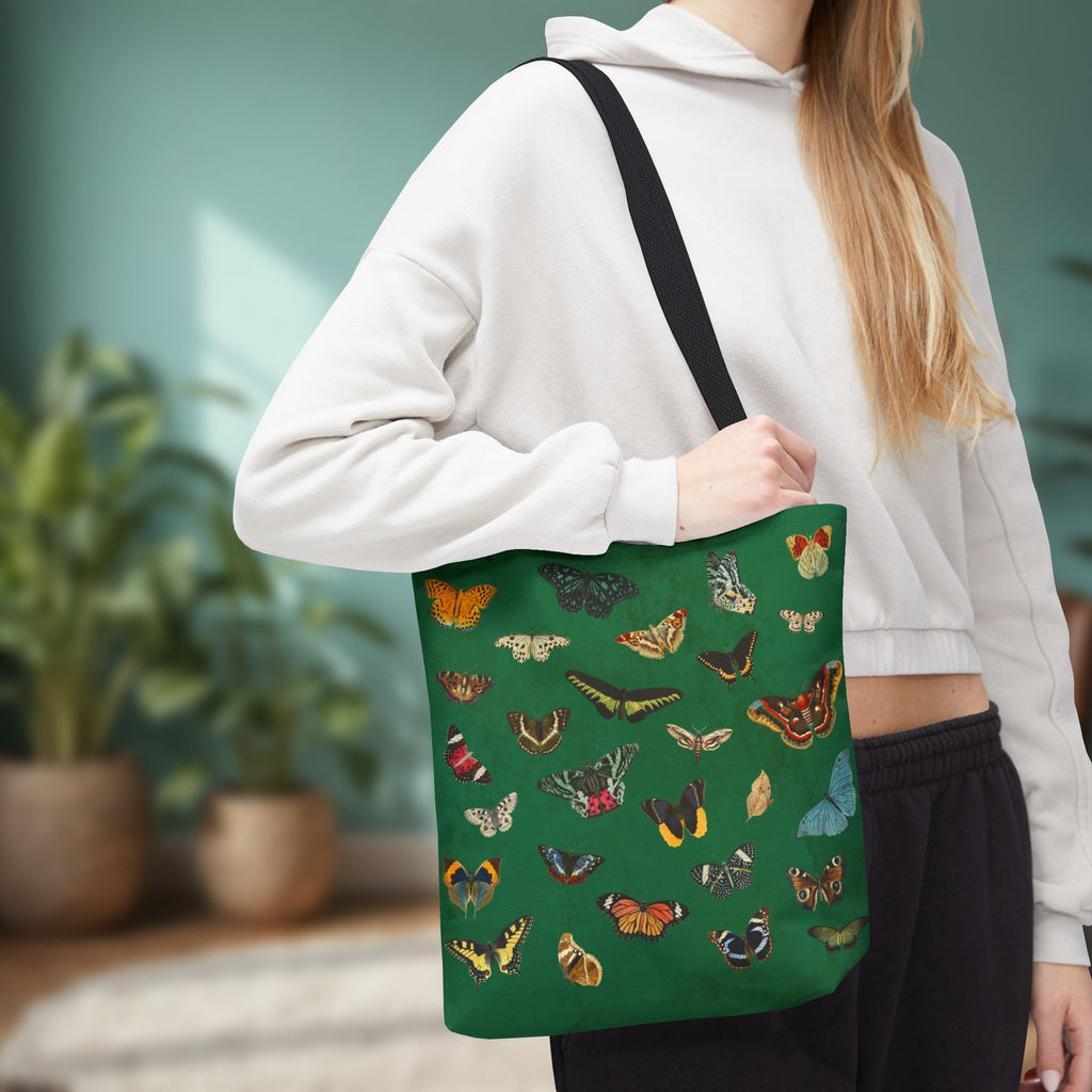 Butterfly and Moth Verdant Green Tote Bag