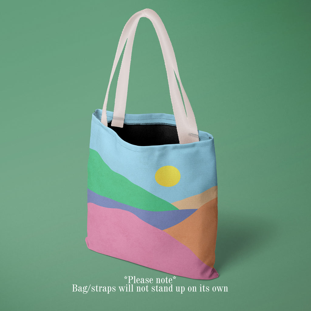 Mountain Desert Pastel Tote Bag