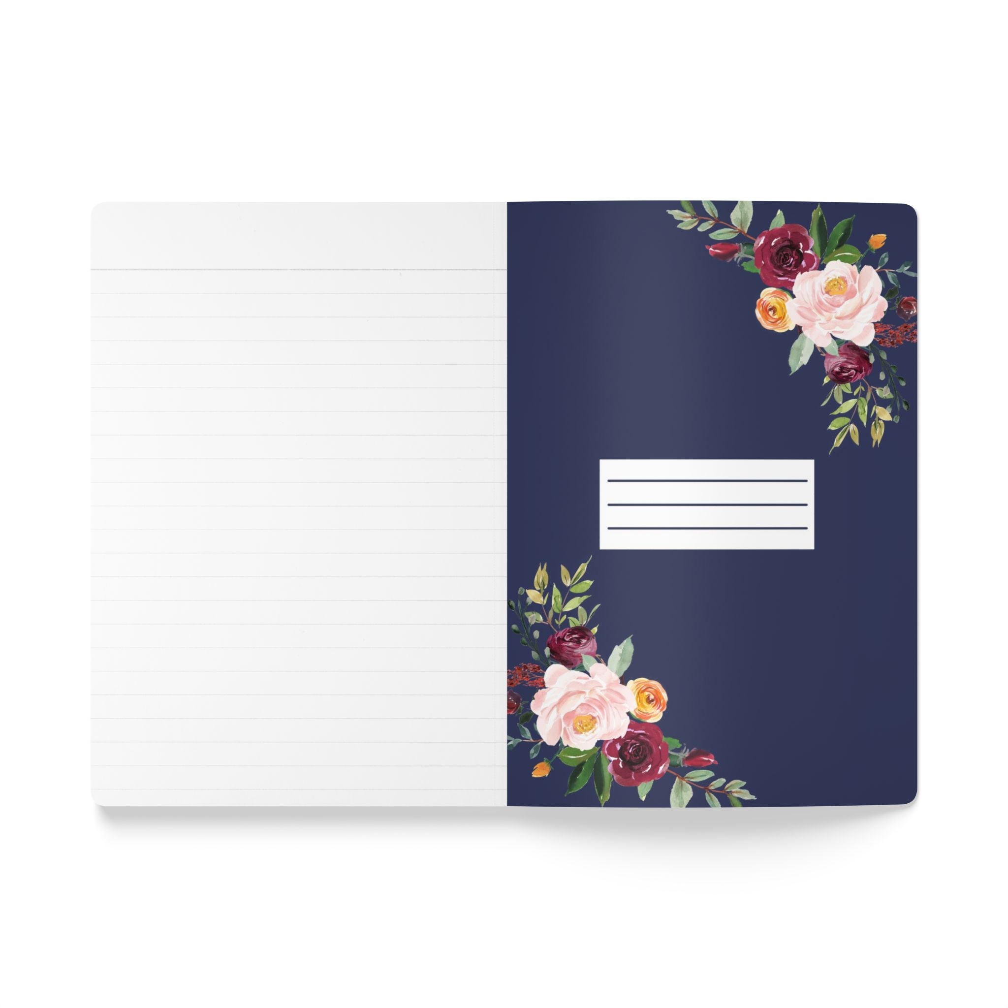 Not Today Satan Softcover Journal | Floral Notebook for Daily Affirmations & Gift