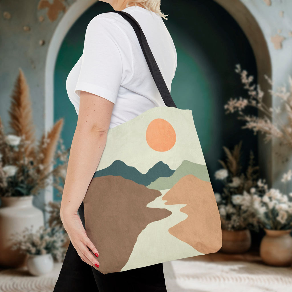 Muted Desert Tote Bag | Abstract Desert Landscape