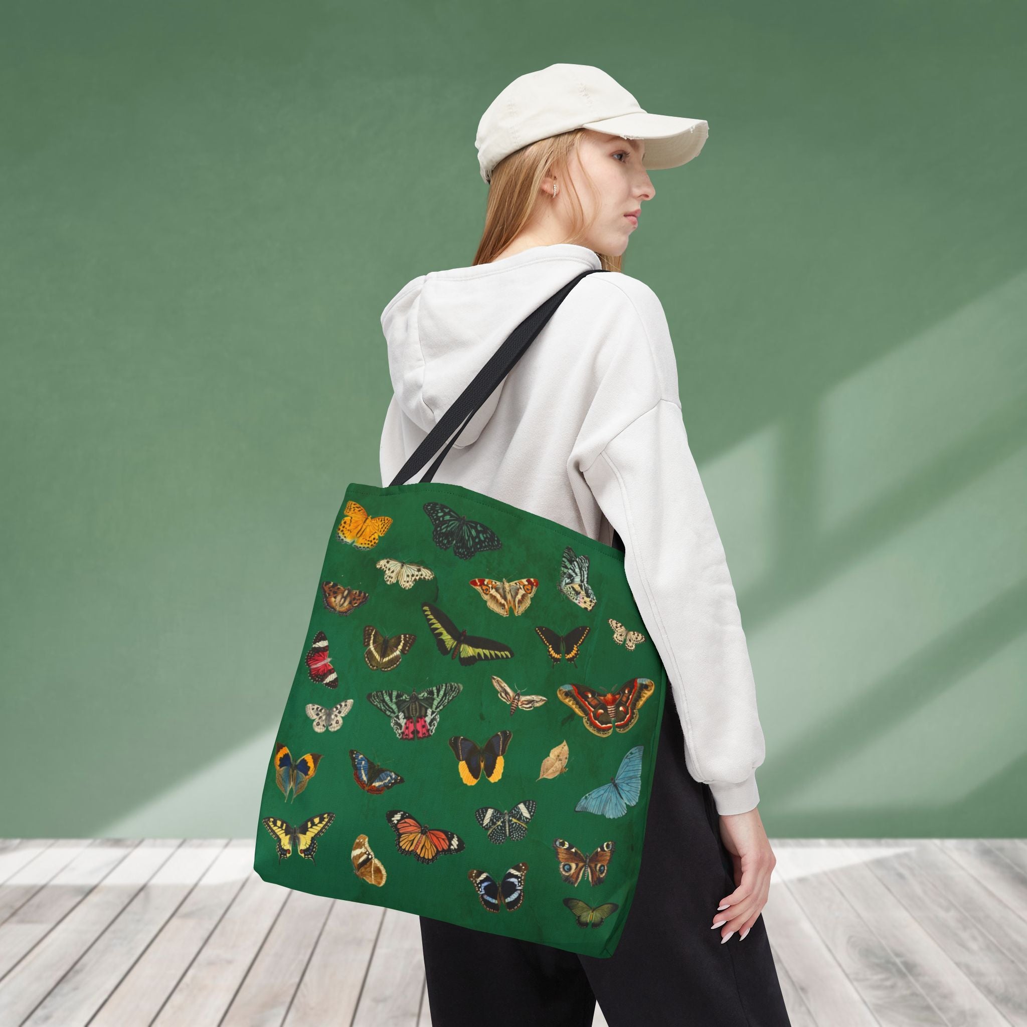Butterfly and Moth Verdant Green Tote Bag