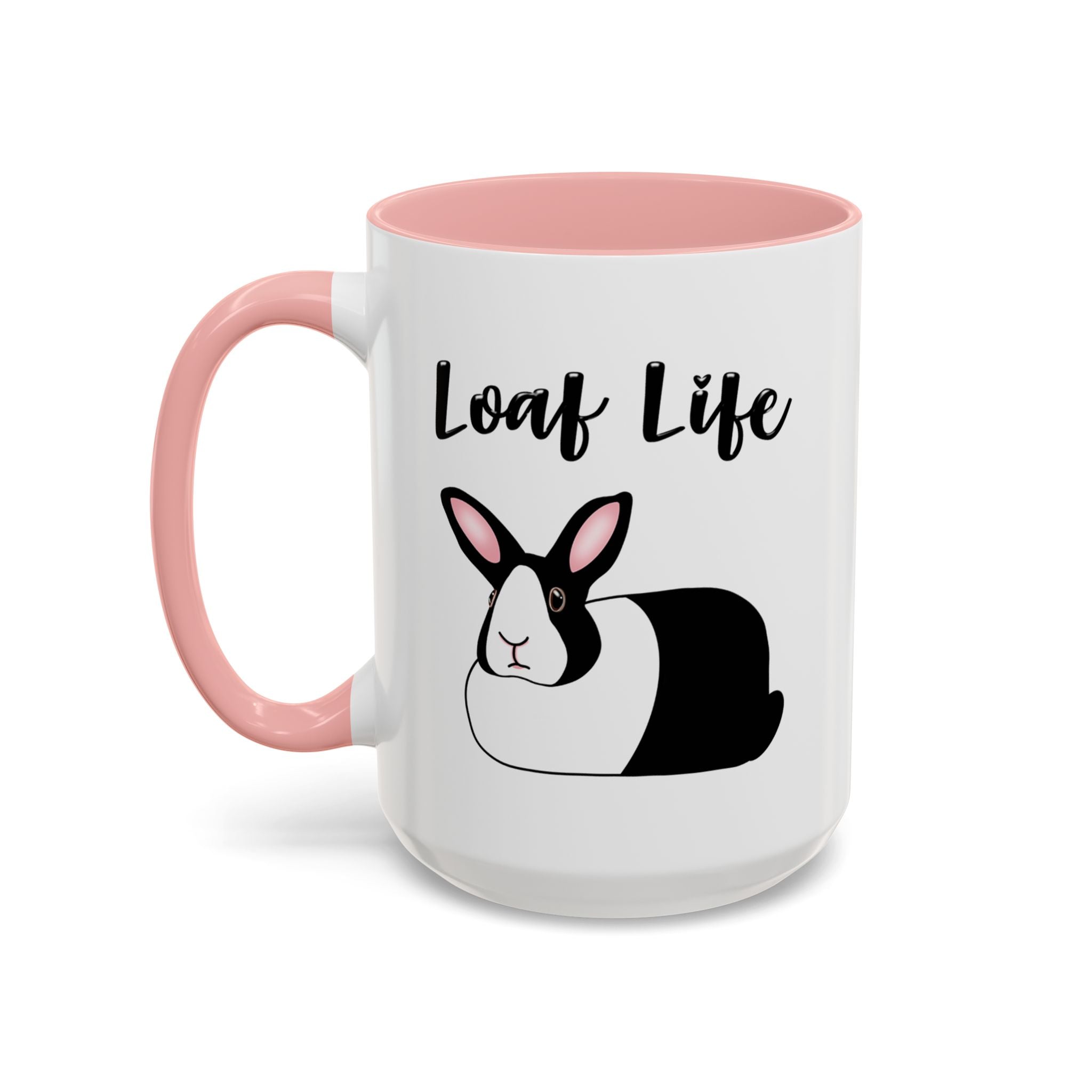 Loaf Life Dutch Rabbit Coffee Mug | 11oz & 15oz Ceramic Black Dutch Accent Mug