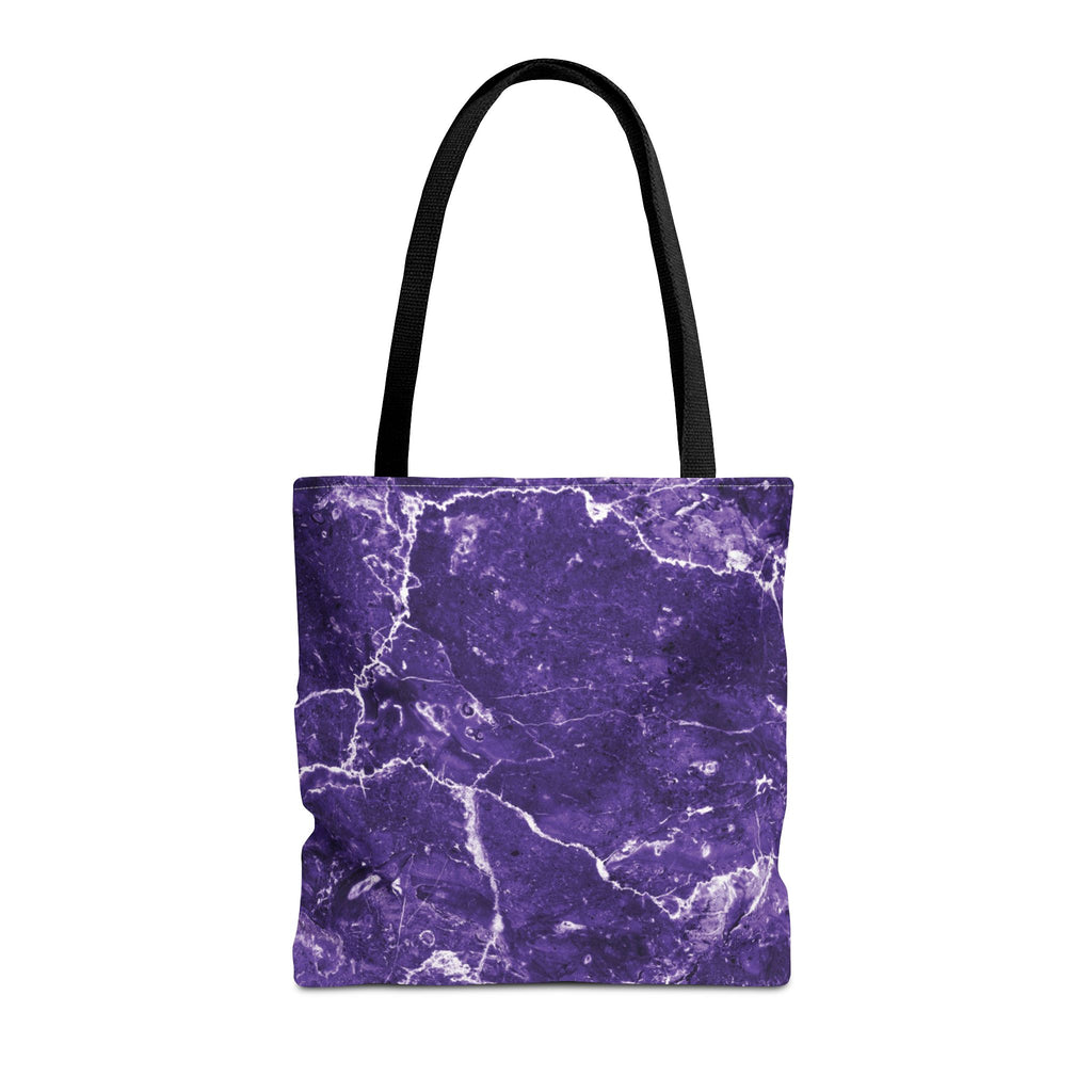 Marble Swirl Purple Tote Bag