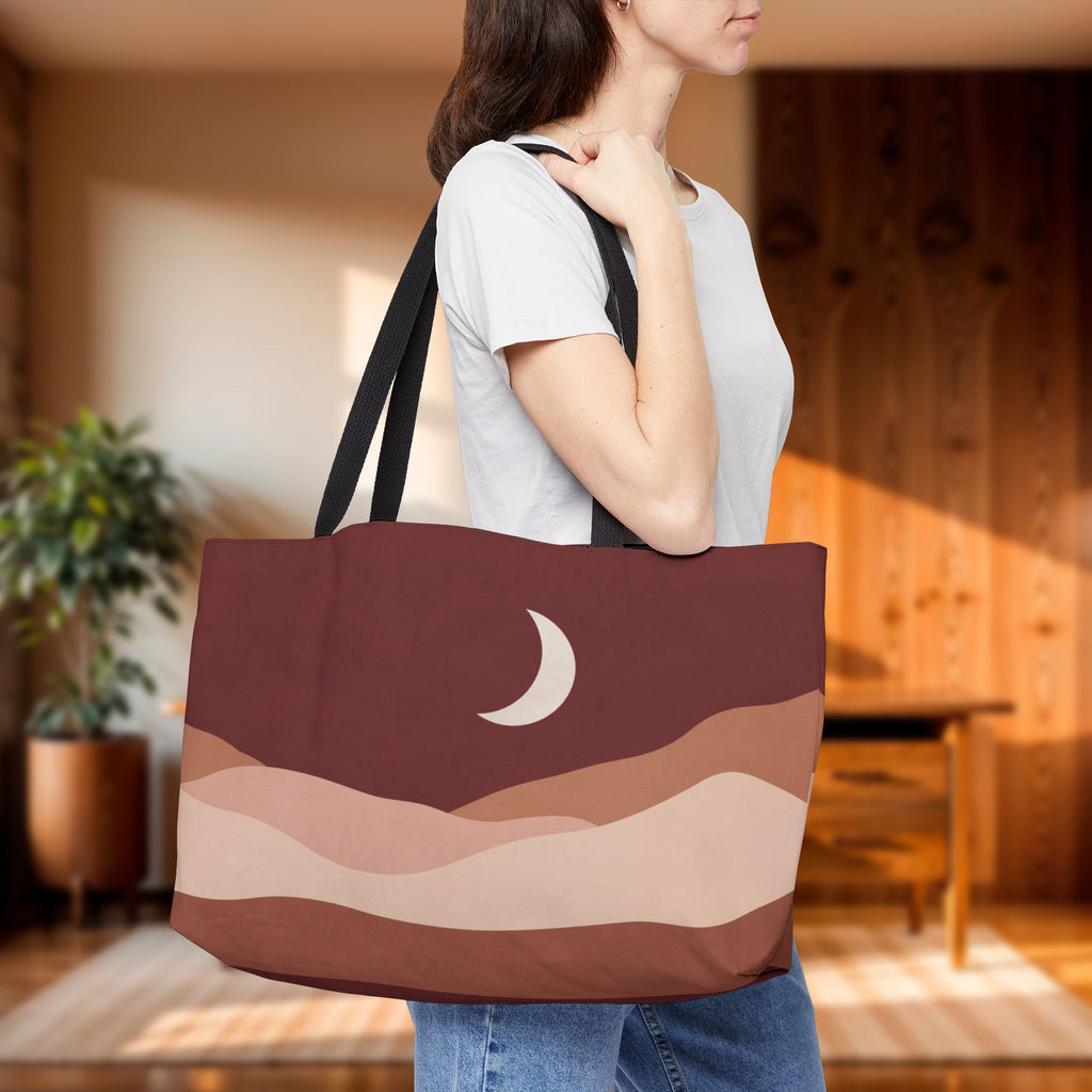 Boho Desert Weekender Tote | Madder Brown Travel Bag