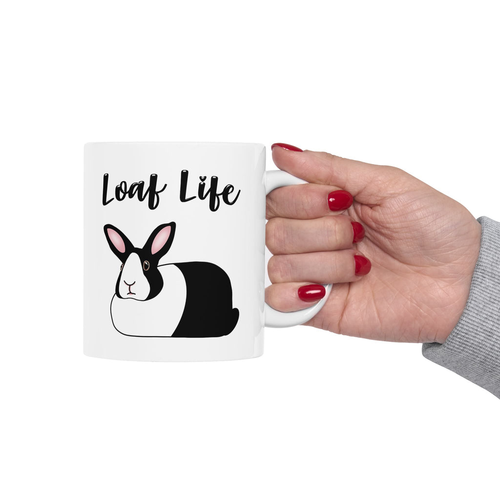 Loaf Life Dutch Rabbit Coffee Mug | 11oz & 15oz Ceramic Black Dutch