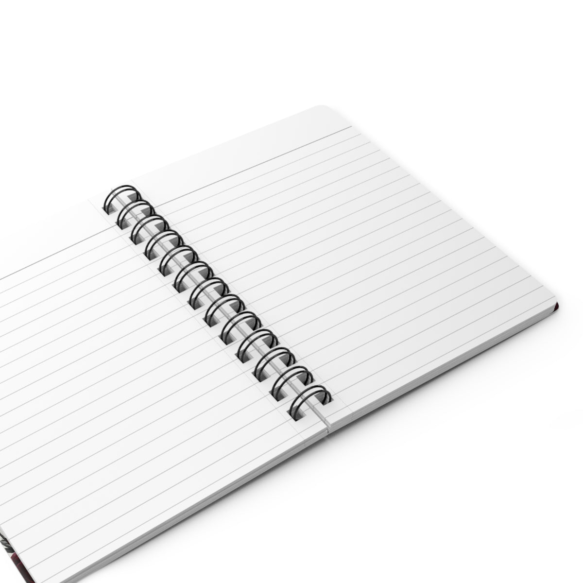 Black Dutch Rabbit Floral Spiral Journal