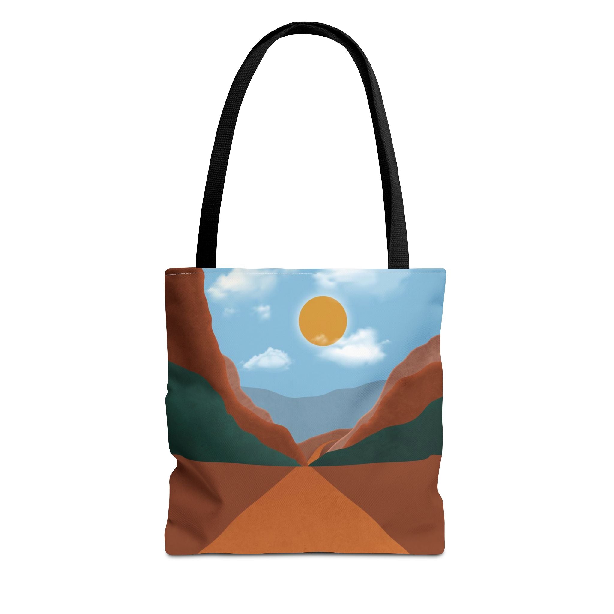Desert Highway Tote Bag | Southwestern Roadscape Carryall