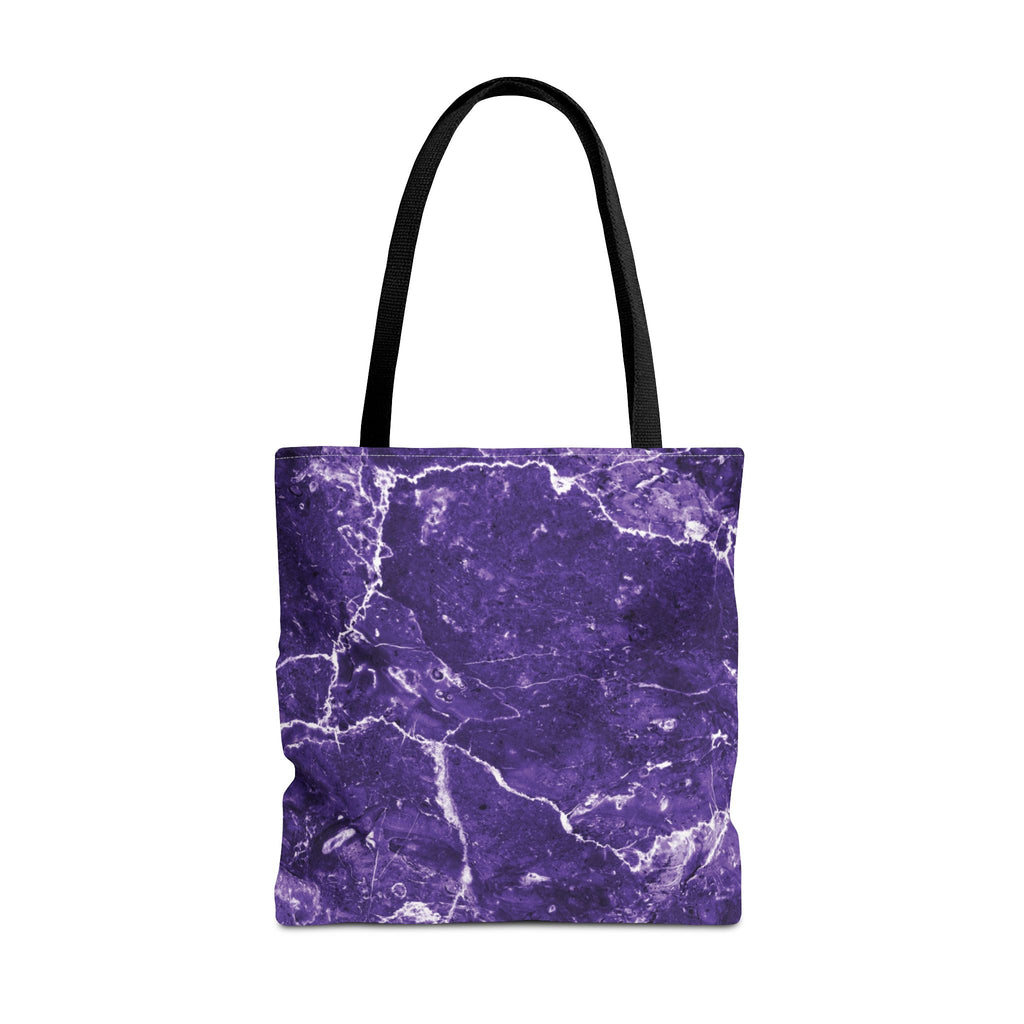 Marble Swirl Purple Tote Bag