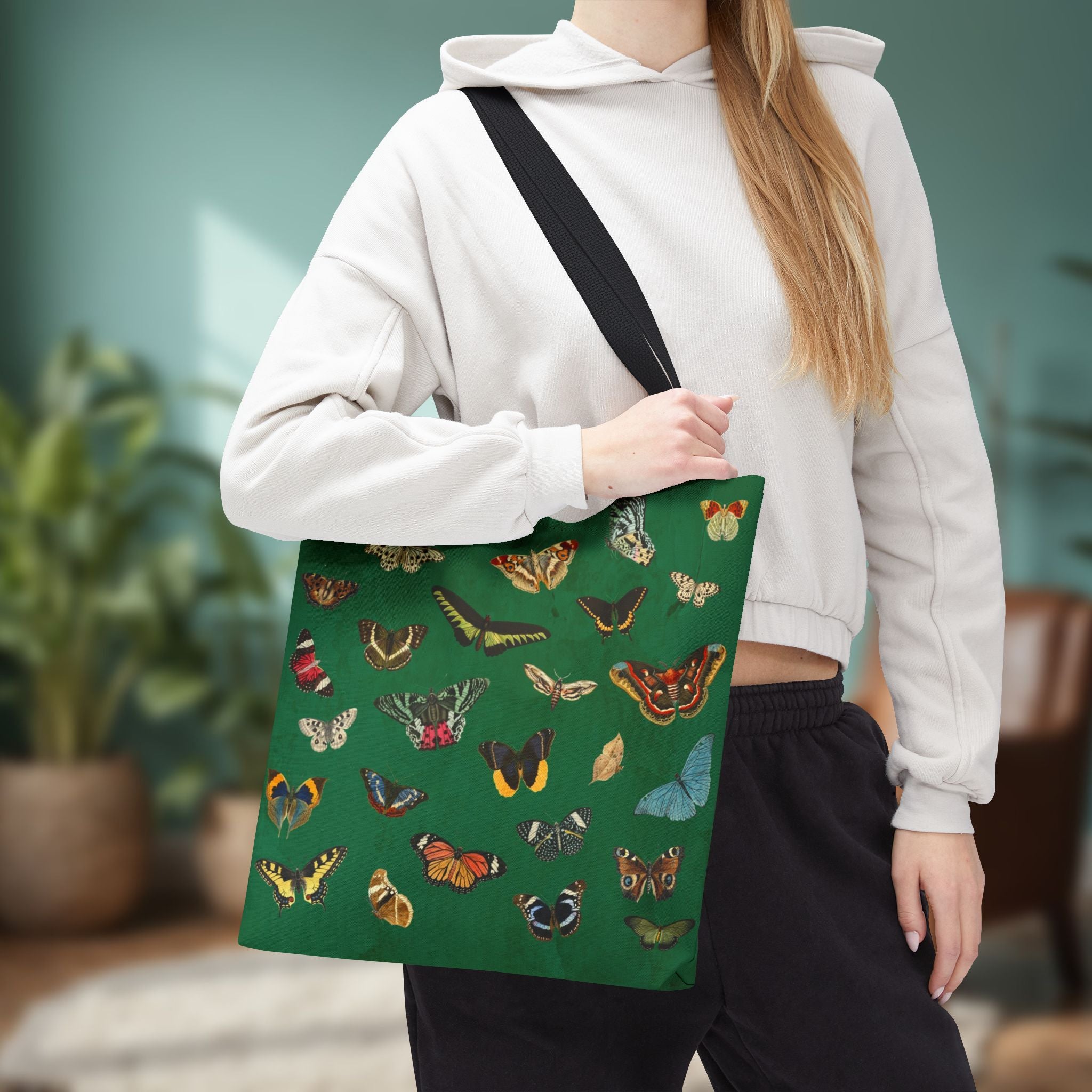 Butterfly and Moth Verdant Green Tote Bag
