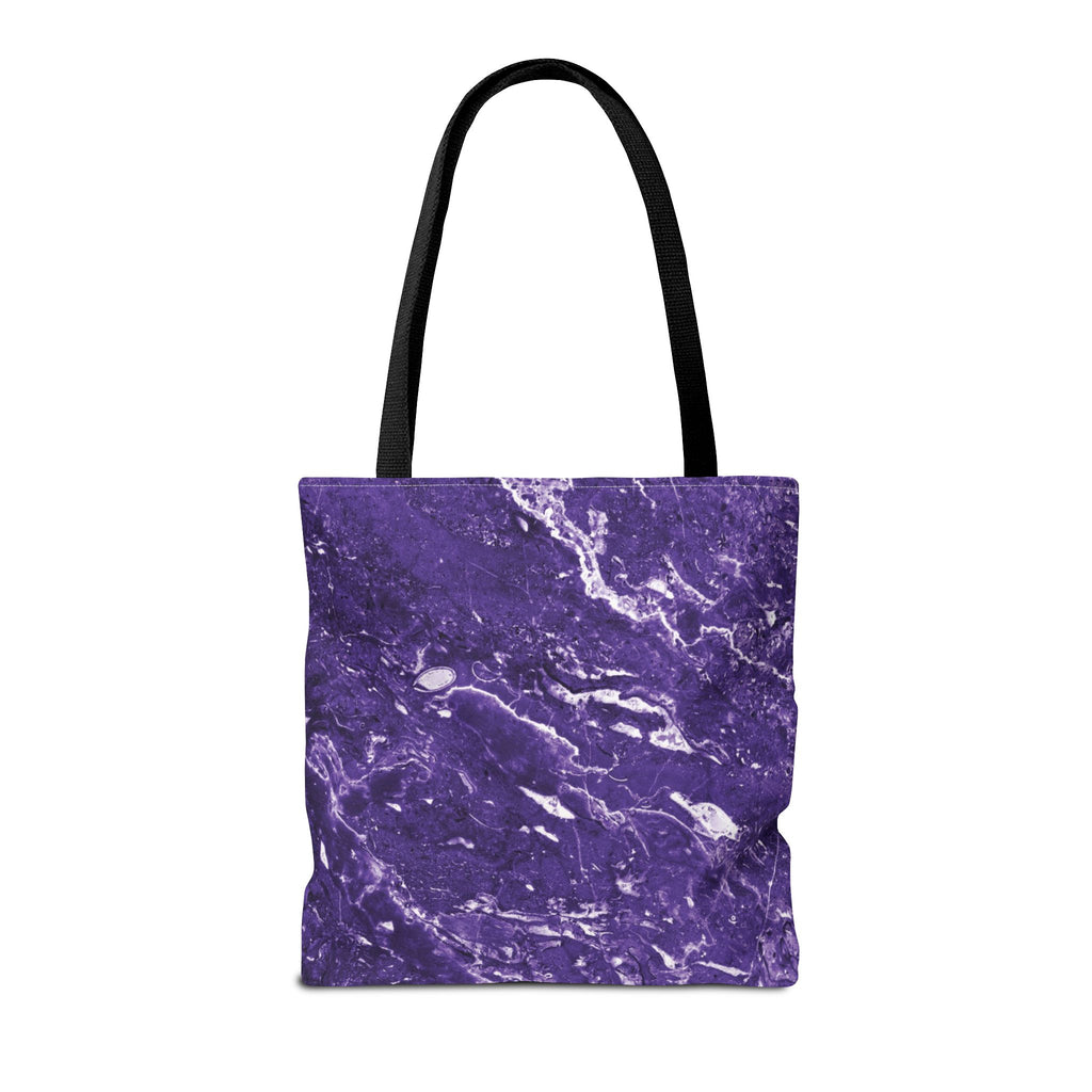Marble Swirl Purple Tote Bag