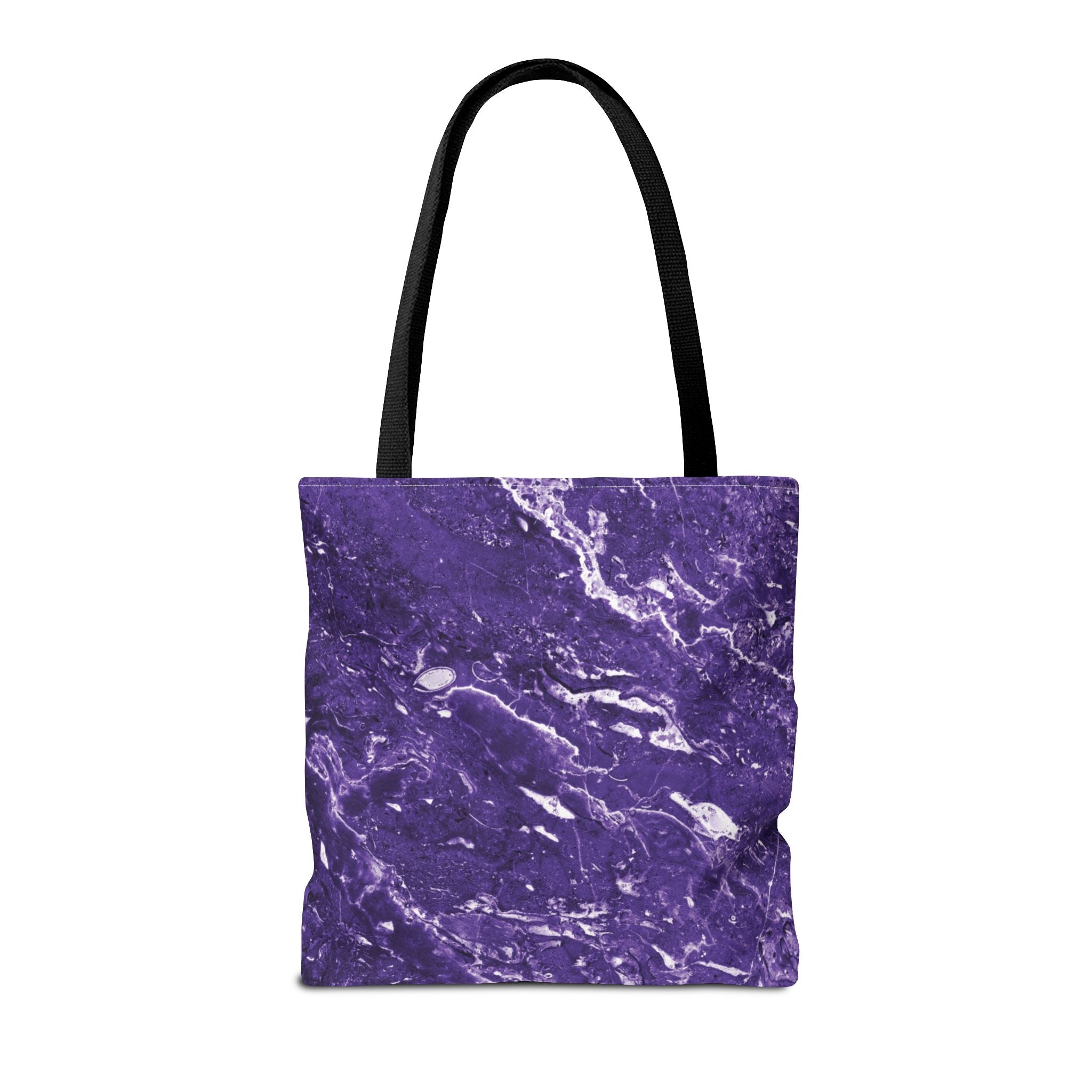 Marble Swirl Purple Tote Bag