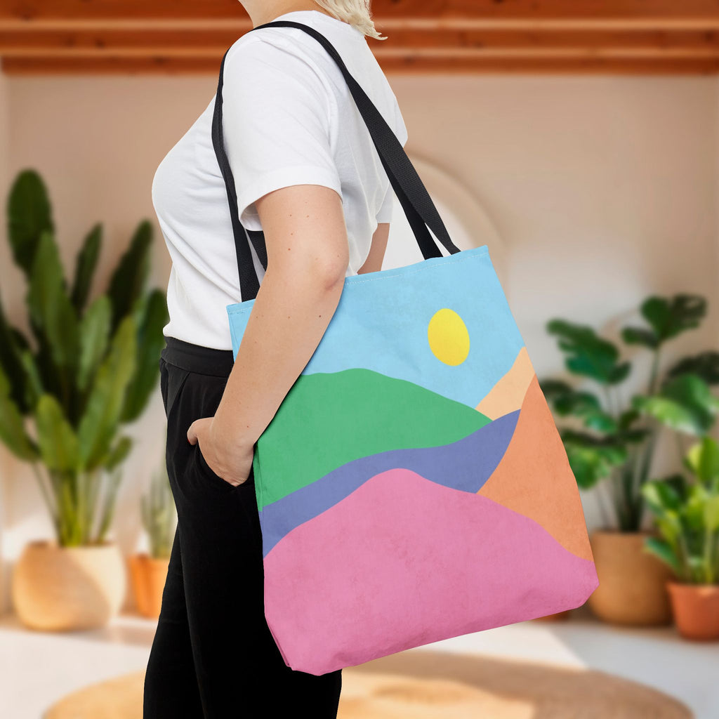 Mountain Desert Pastel Tote Bag