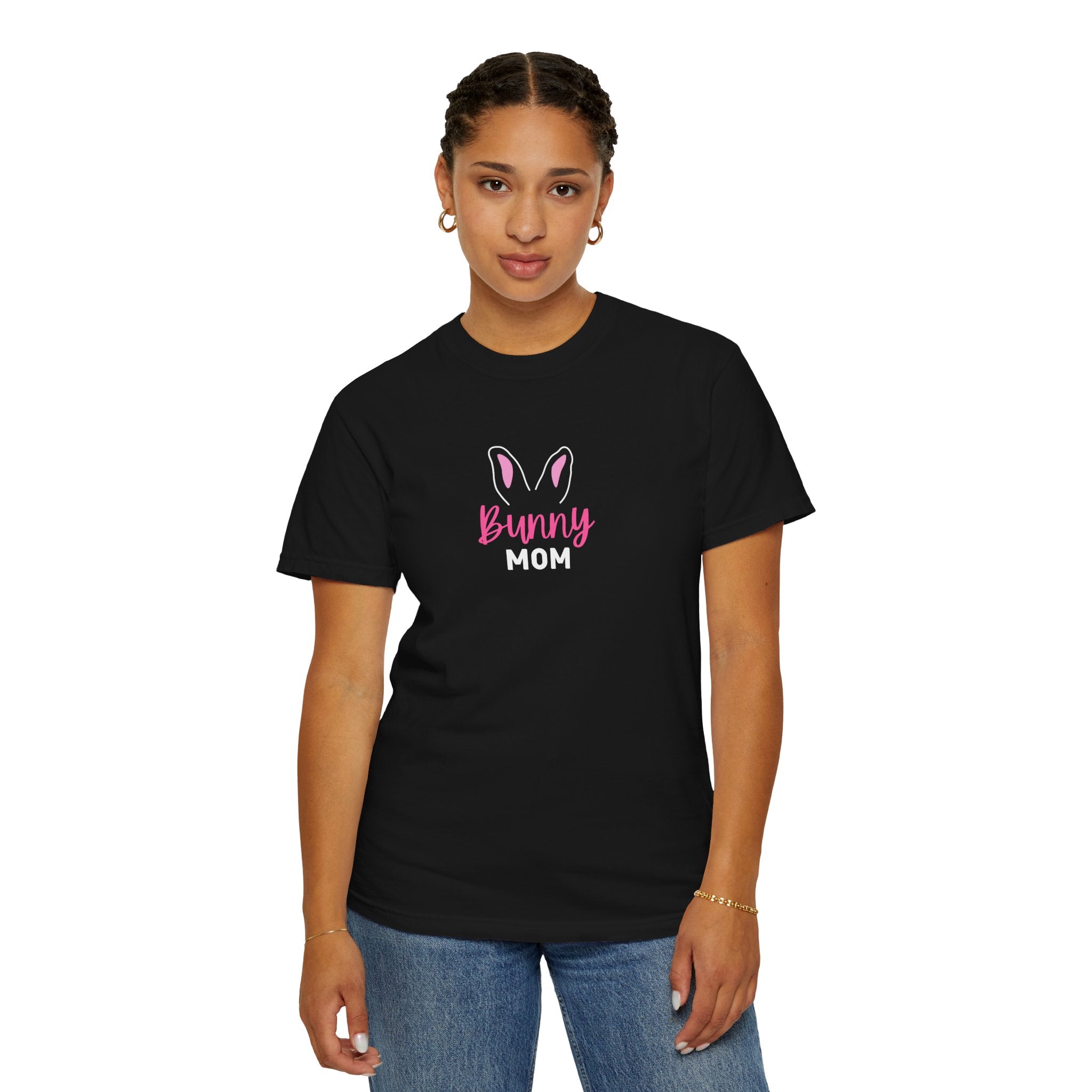 Bunny Mom T-Shirt - Rabbit Ears Comfort Colors Tee