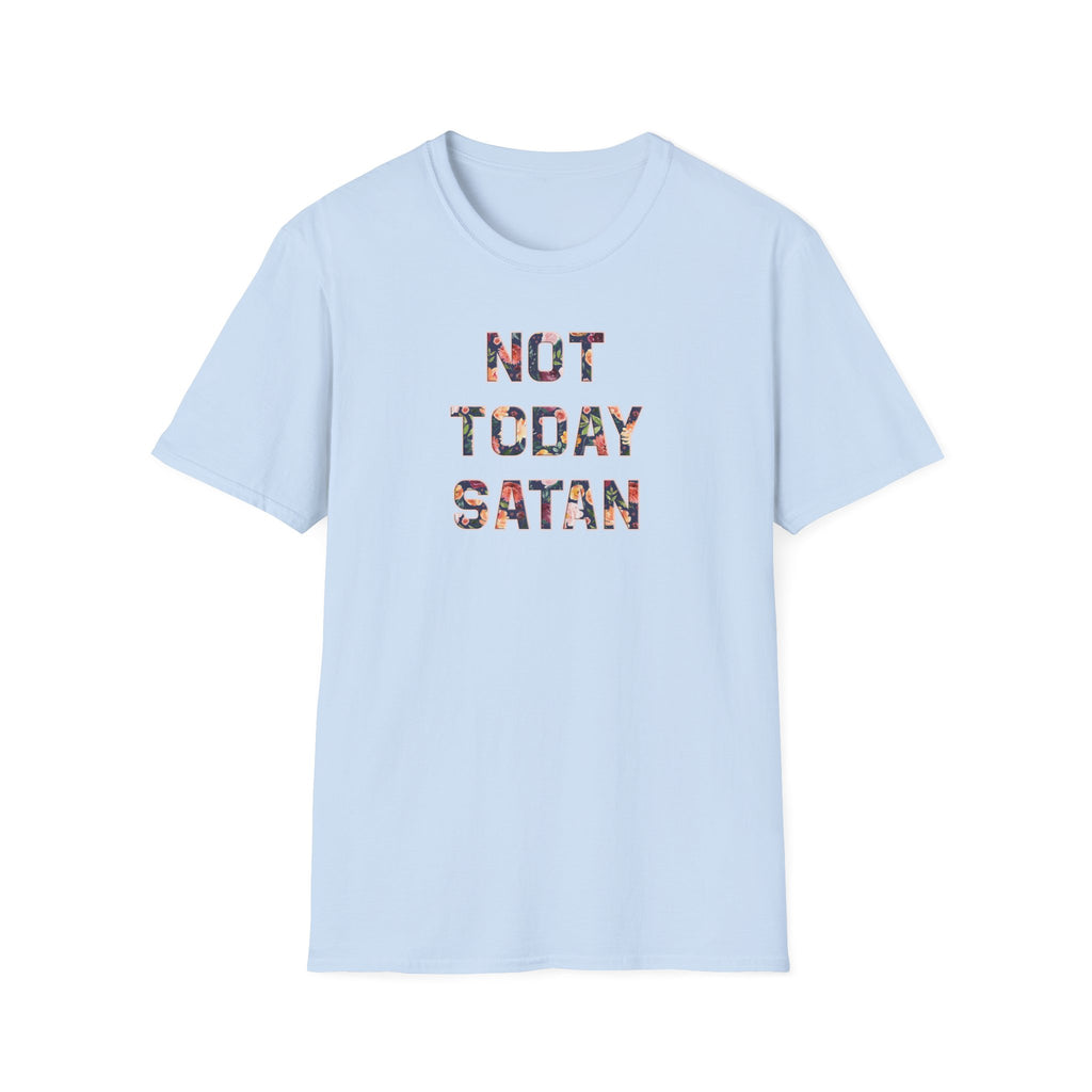 Not Today Satan Unisex Softstyle T-Shirt