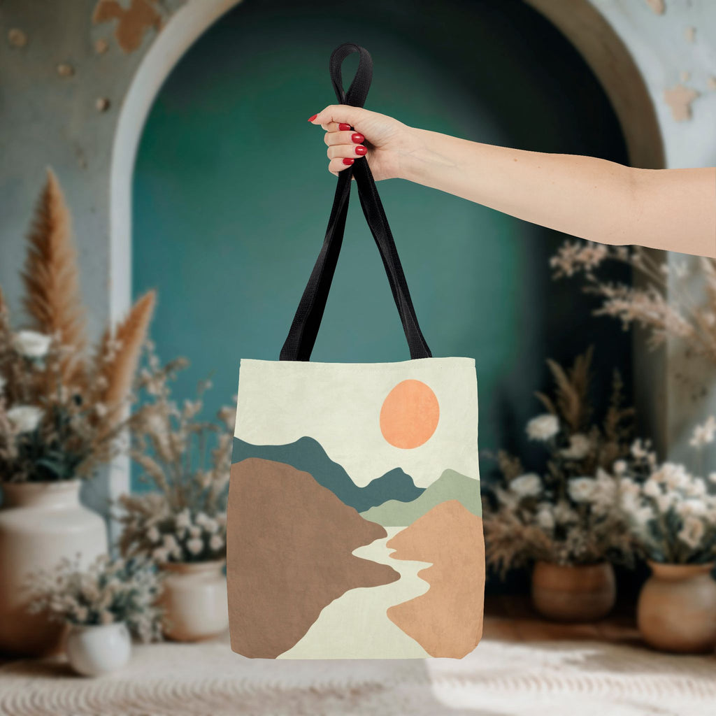 Muted Desert Tote Bag | Abstract Desert Landscape