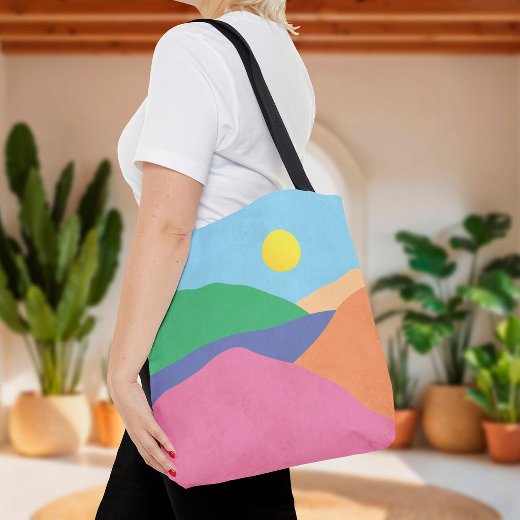 Mountain Desert Pastel Tote Bag