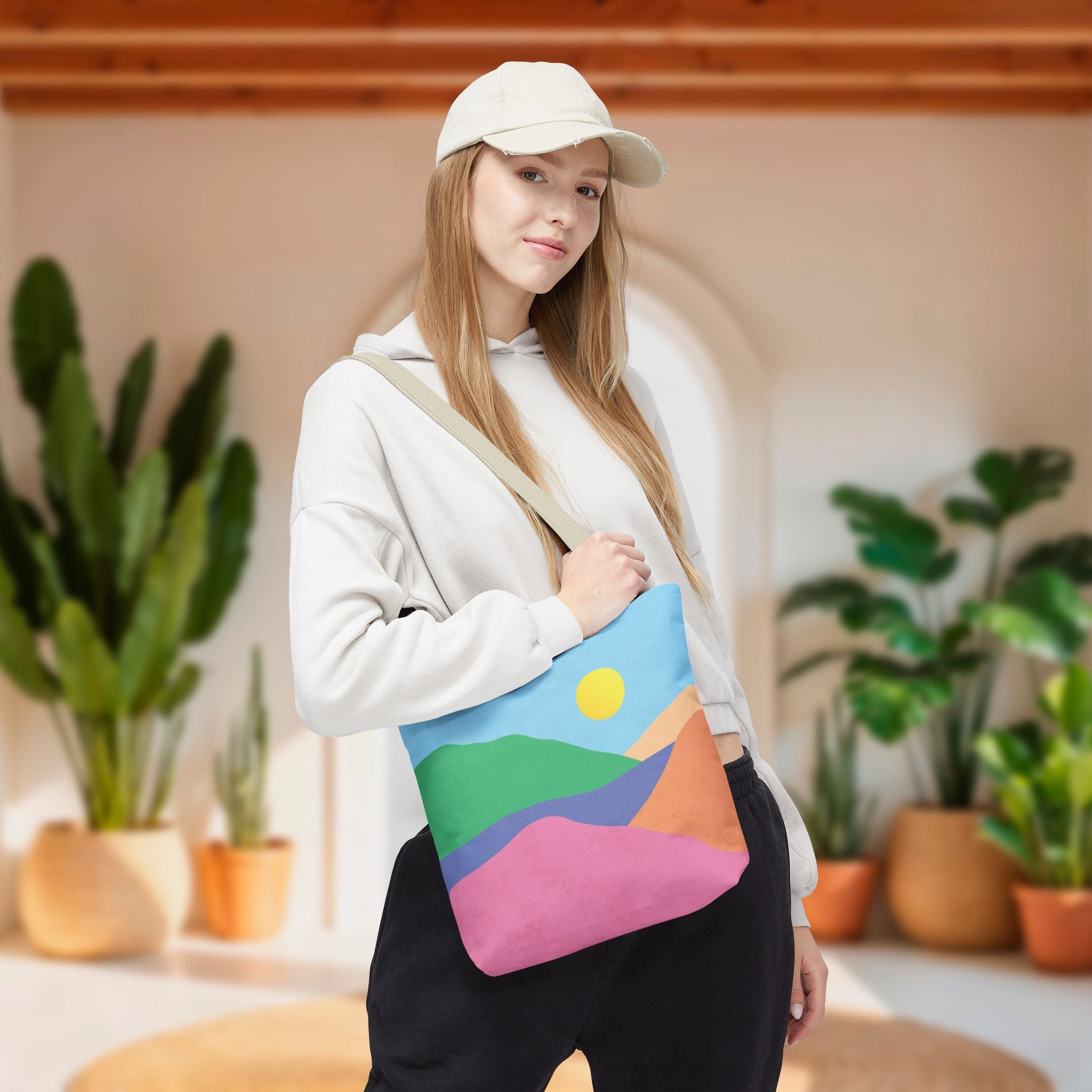 Mountain Desert Pastel Tote Bag