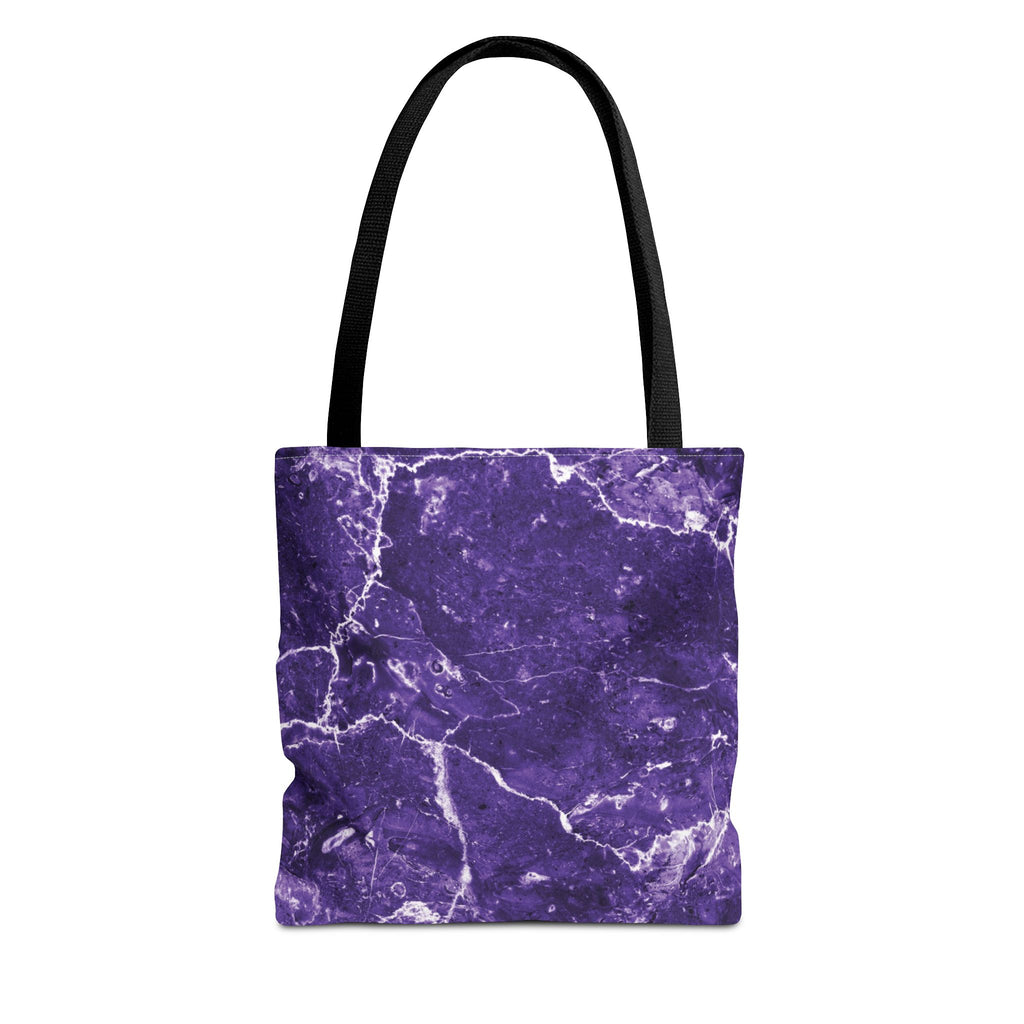 Marble Swirl Purple Tote Bag