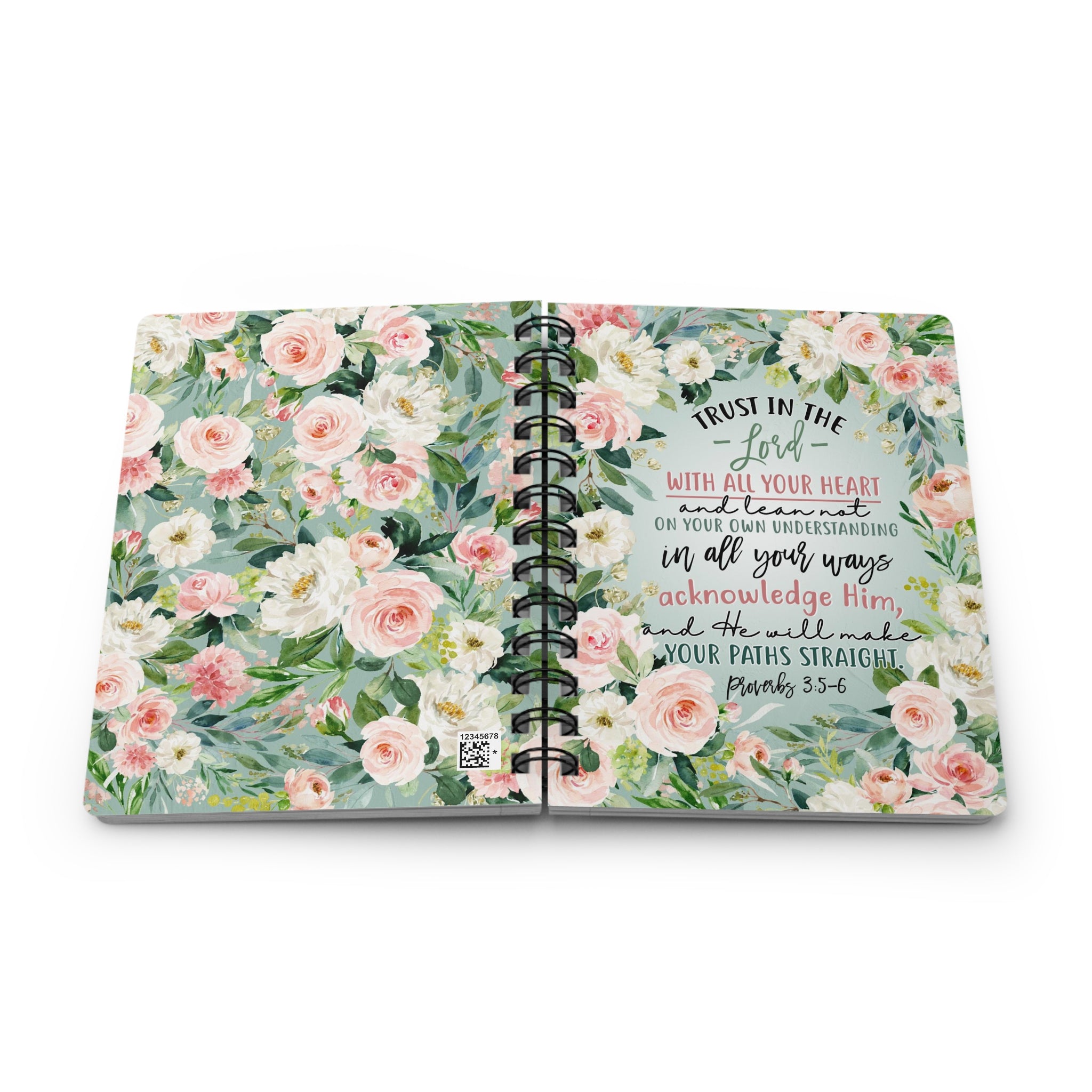 Proverbs 3:5-6 Trust in the Lord Spiral Journal
