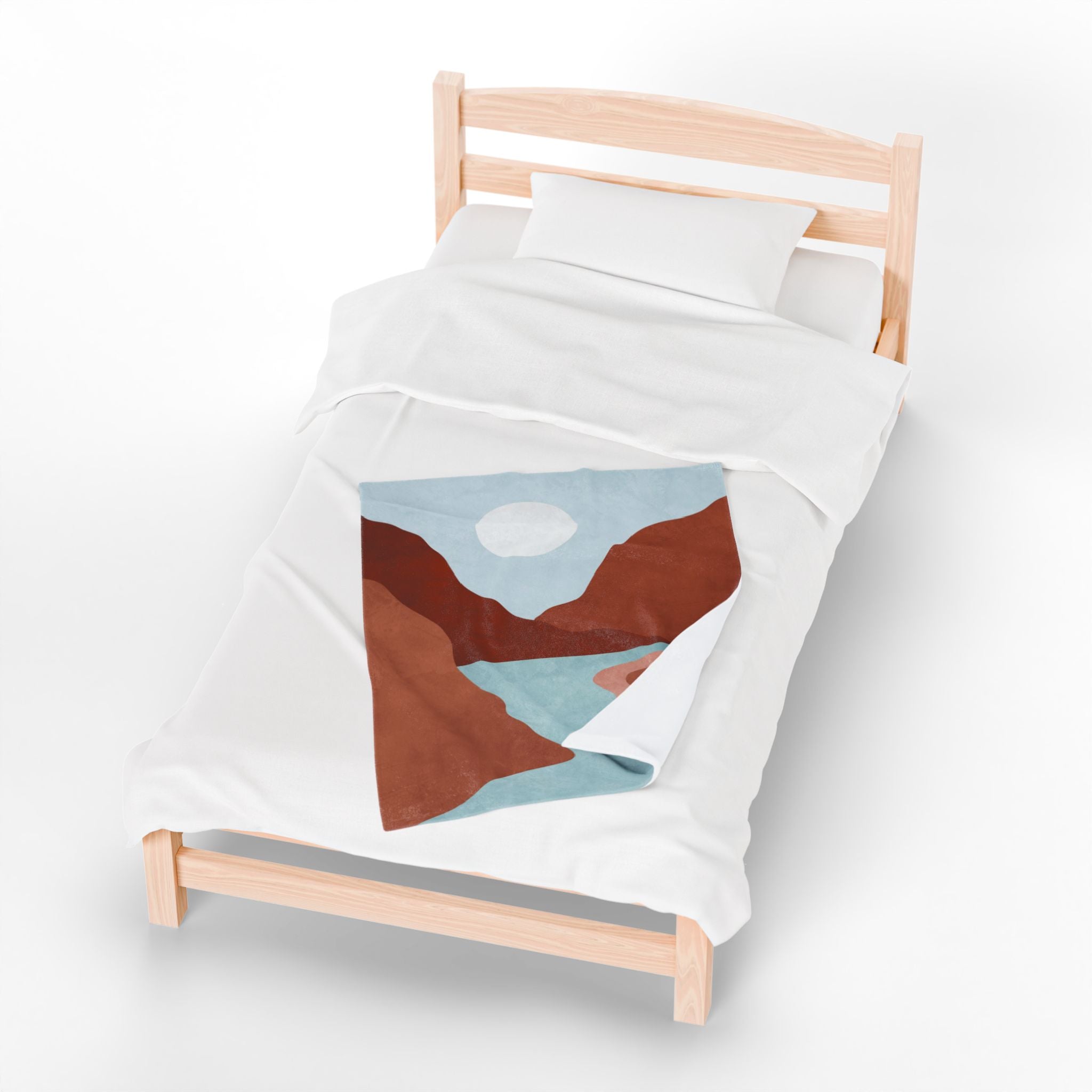 Mountain Stream Velveteen Plush Blanket