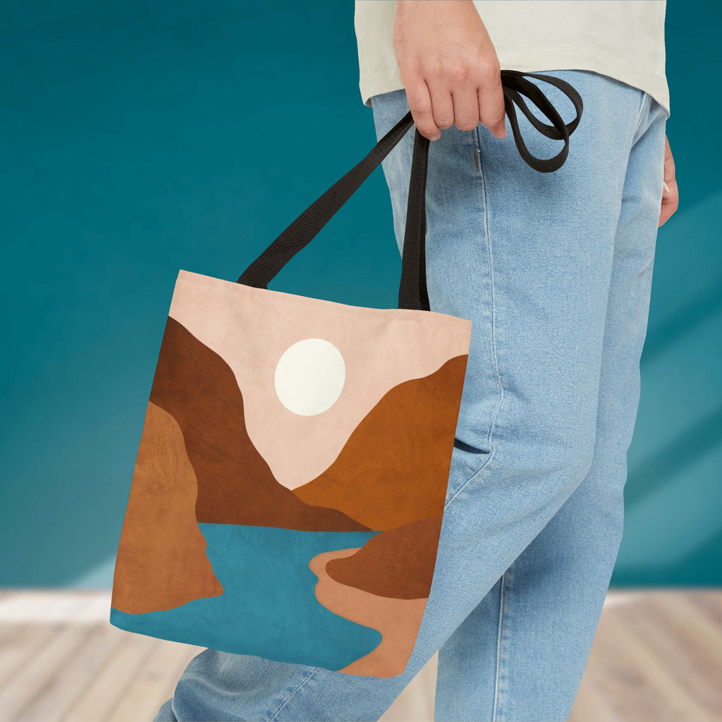 Mountain Stream Rust Tote Bag