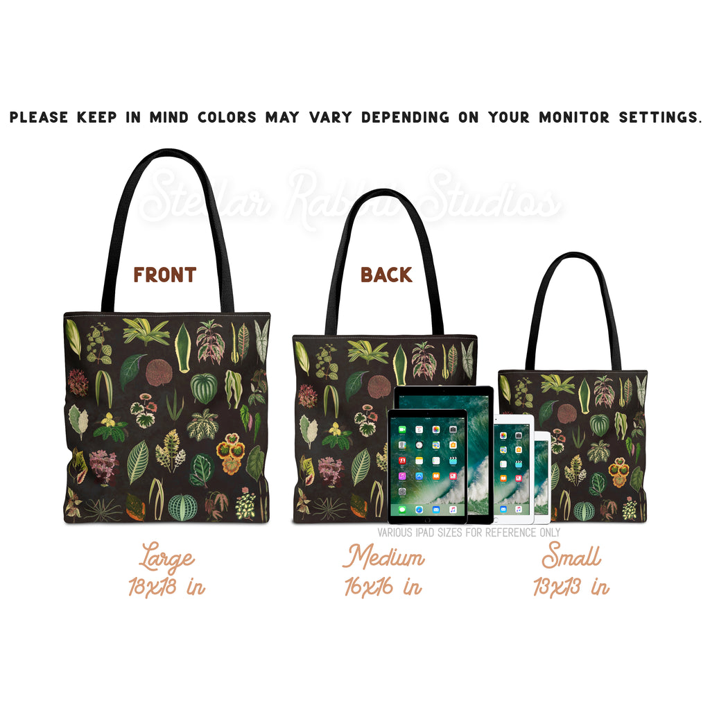 Plant Varieties Botanical Tote Bag